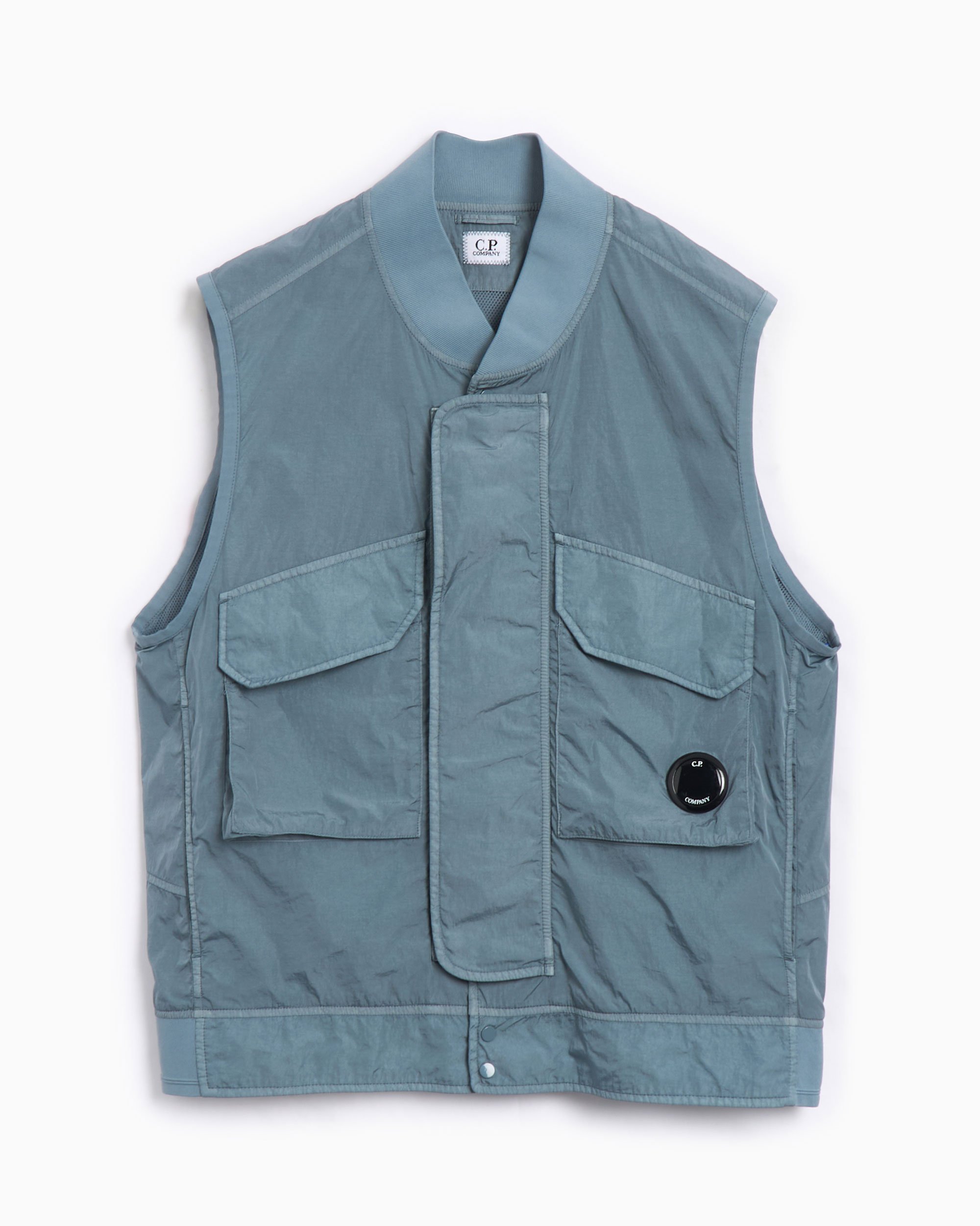 贅沢 Company CP Men's FOOTDISTRICT | 18CMVE012A005904G-872 Blue Vest トップス