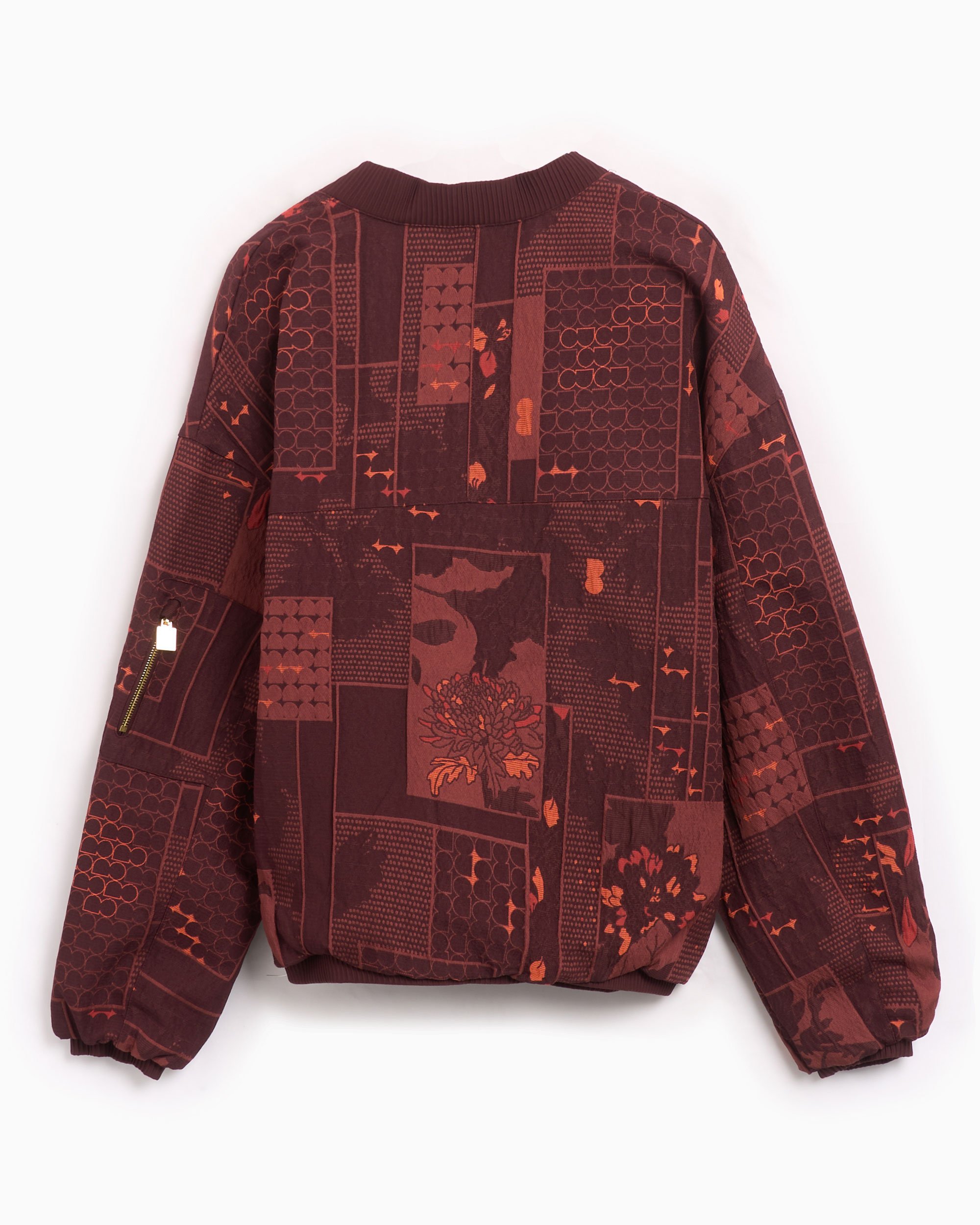 Nike Sportswear Naomi Osaka Women s Jacquard Jacket Burgundy FV7795 652 FOOTDISTRICT