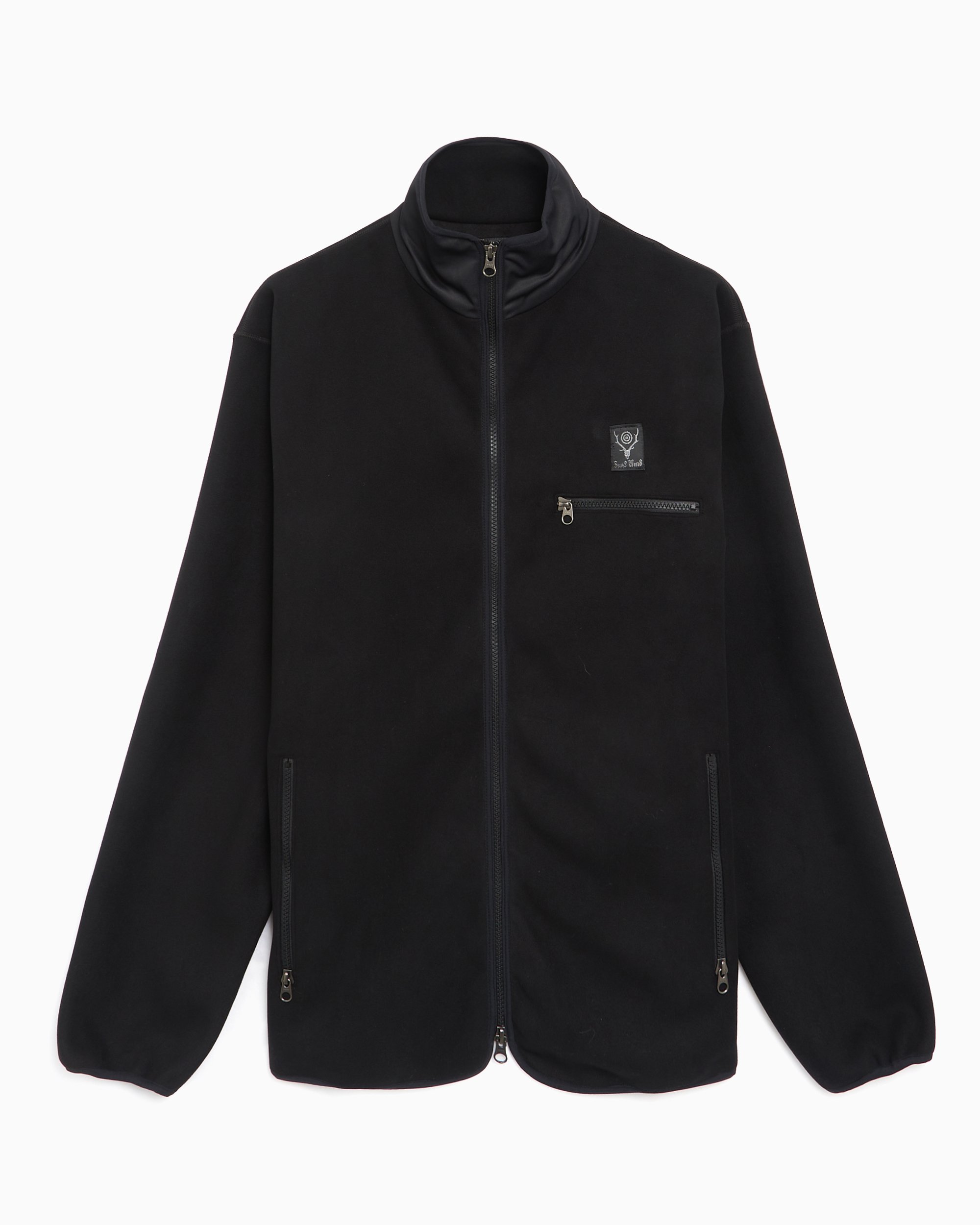 South2 West8 Piping Men's Jacket Black PU489-B-Black