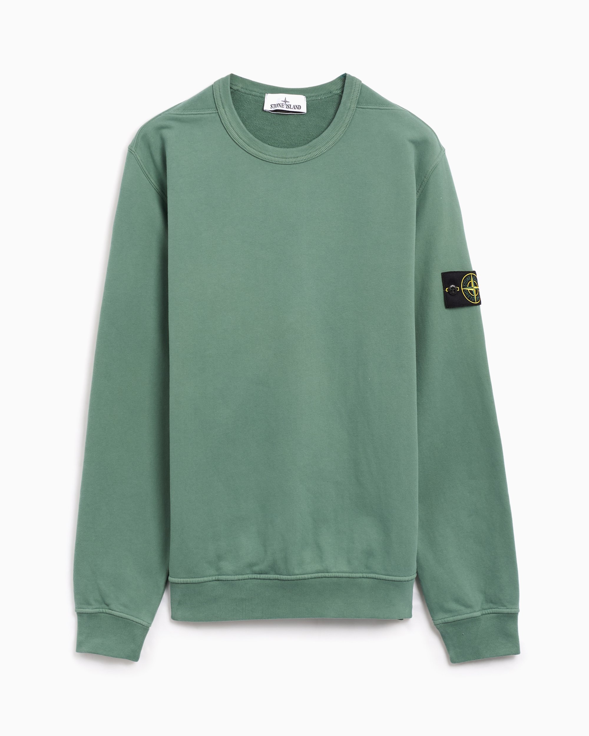 Stone Island Logo Men's Sweatshirt Green 811562420-V0055 | FOOTDISTRICT