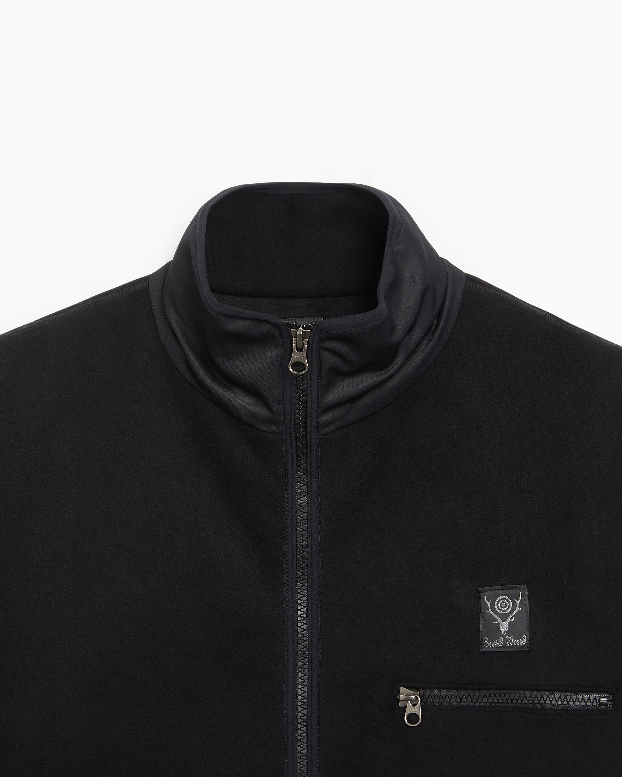South2 West8 Piping Men's Jacket Black PU489-B-Black