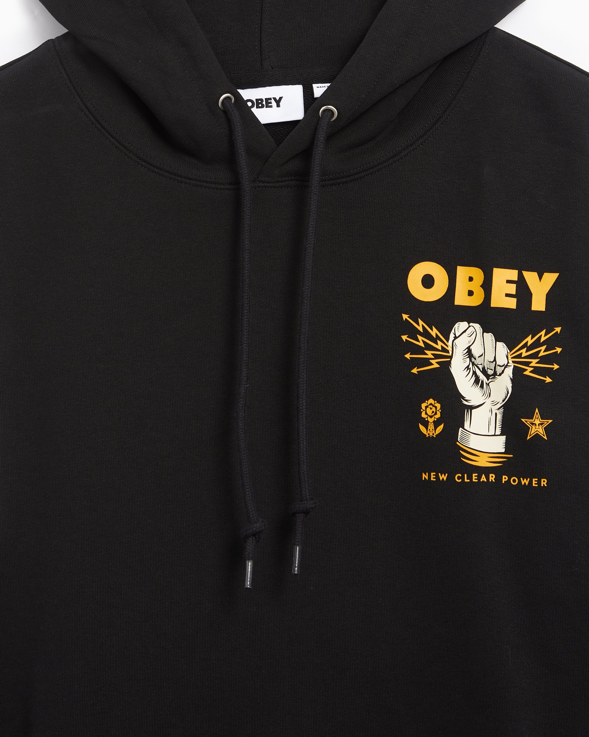OBEY Clothing Obey New Clear Power Men s Hoodie Negro 117463779 BLK FOOTDISTRICT