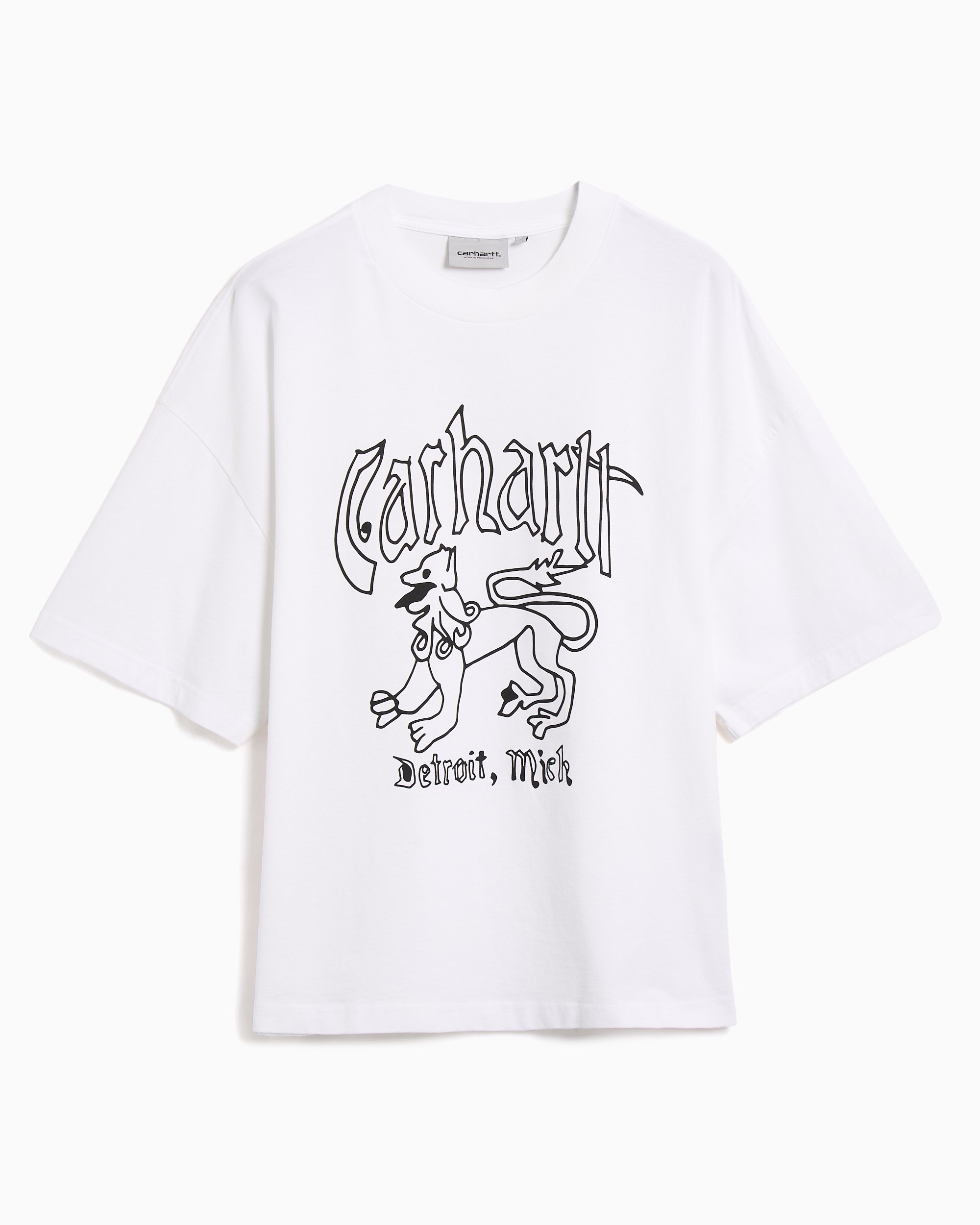 T-Shirt avec graphique Boxy Carhartt WIP Hackwork Unisex Blanc