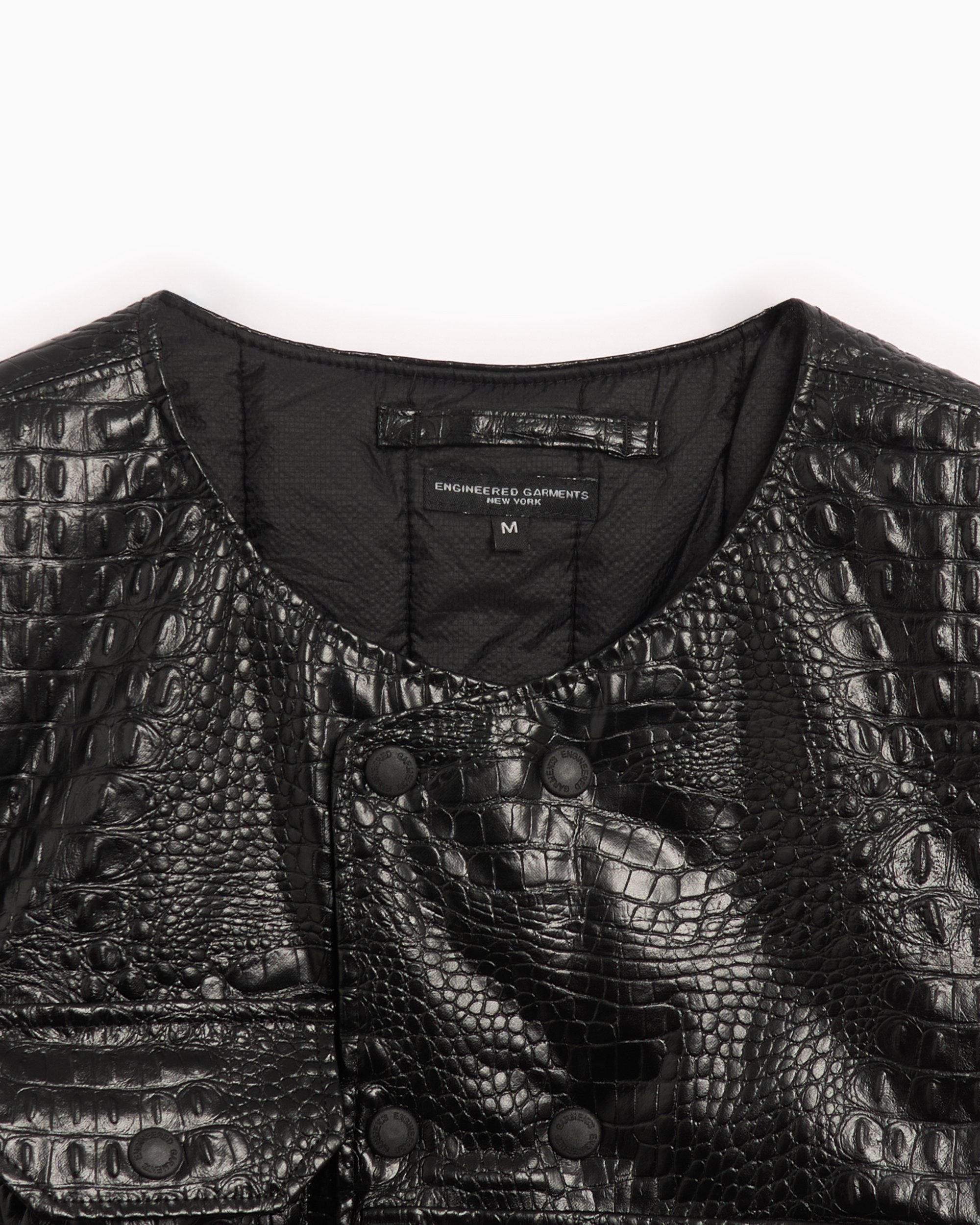 Engineered Garments Cover Men's Vest Black 24F1C003-LZ002