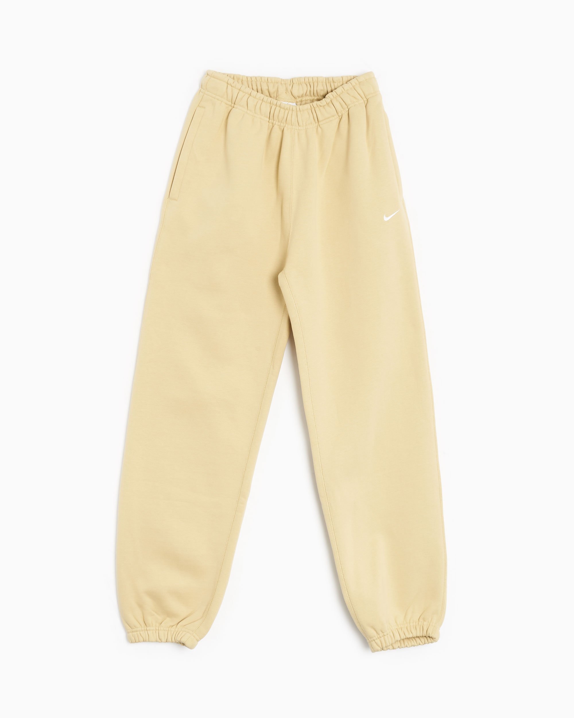 Yellow Nike Solo Swoosh Pants