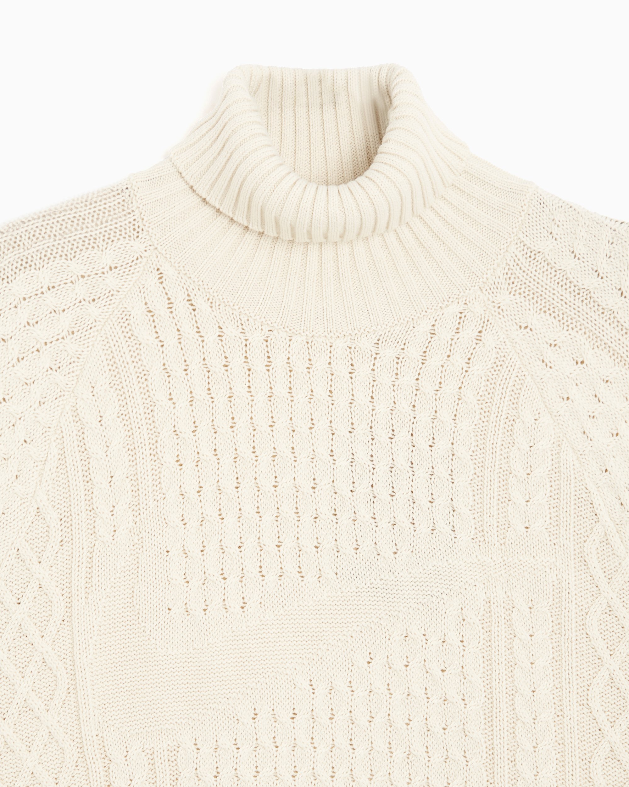 Nike Life Cable Knit Turtleneck Sweater - Fb7770-072