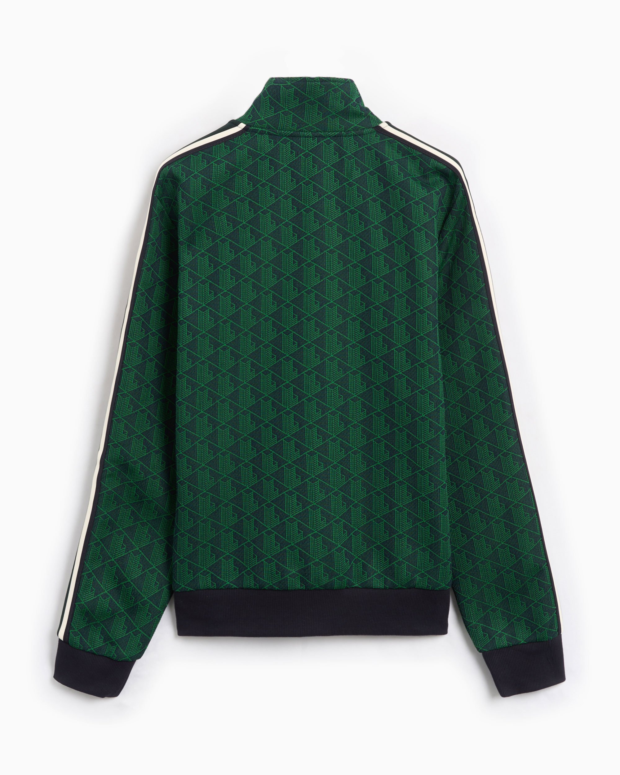 Lacoste Men's Monogram Jacquard Zip Sweatshirt Green SH1368-00-IQ0 