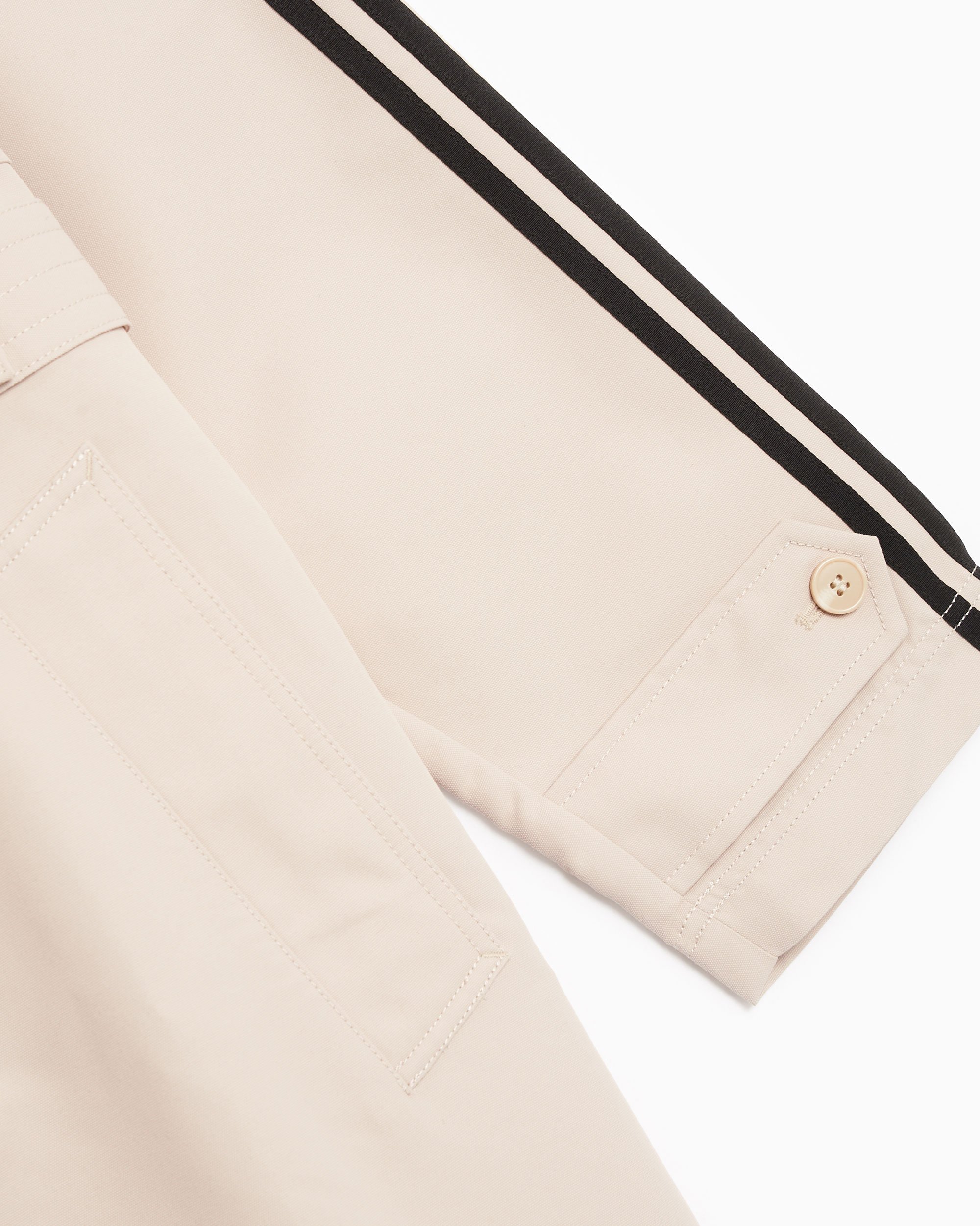 Adidas originals three stripe track jacket in khaki clearance