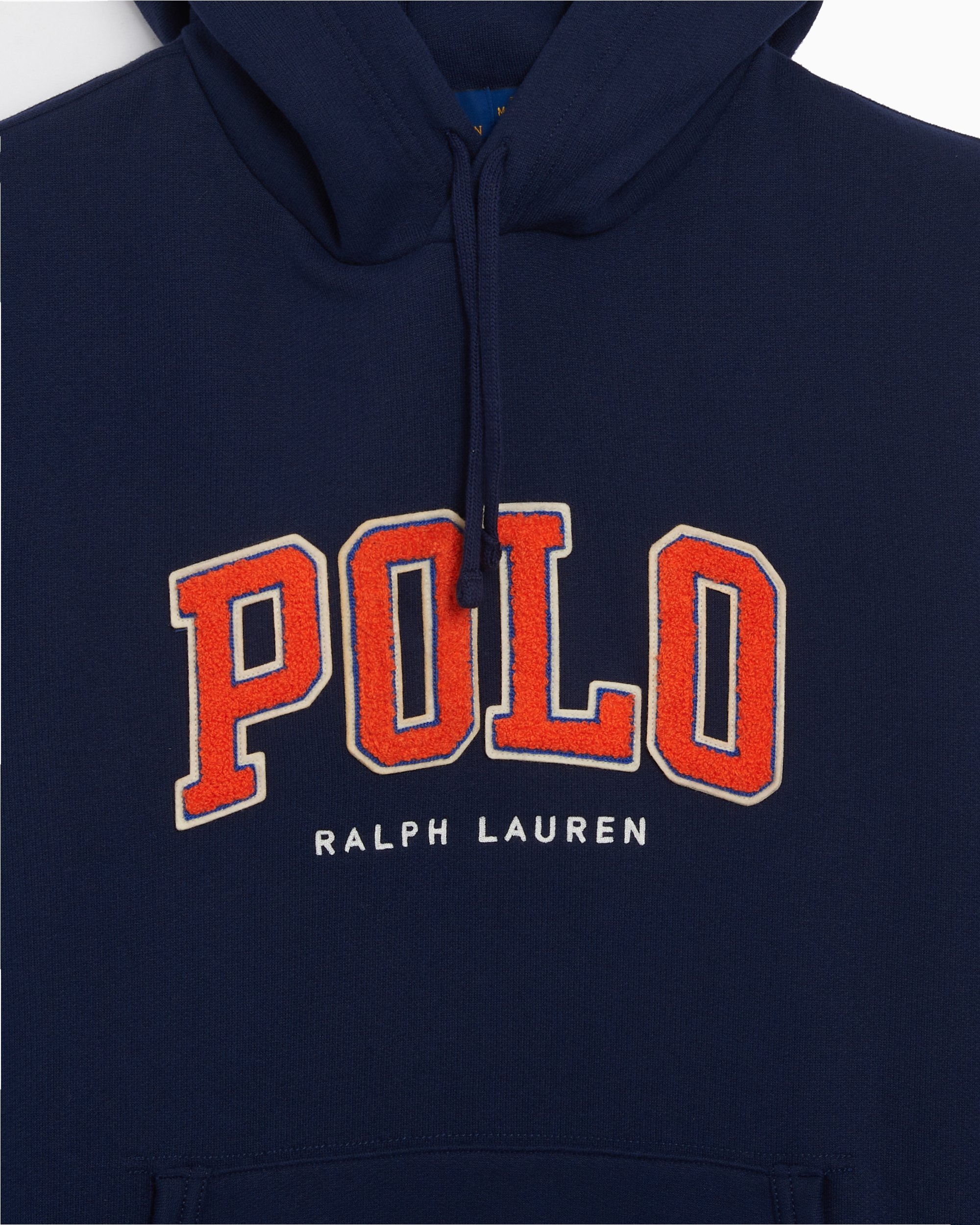 Blue and red polo hoodie clearance