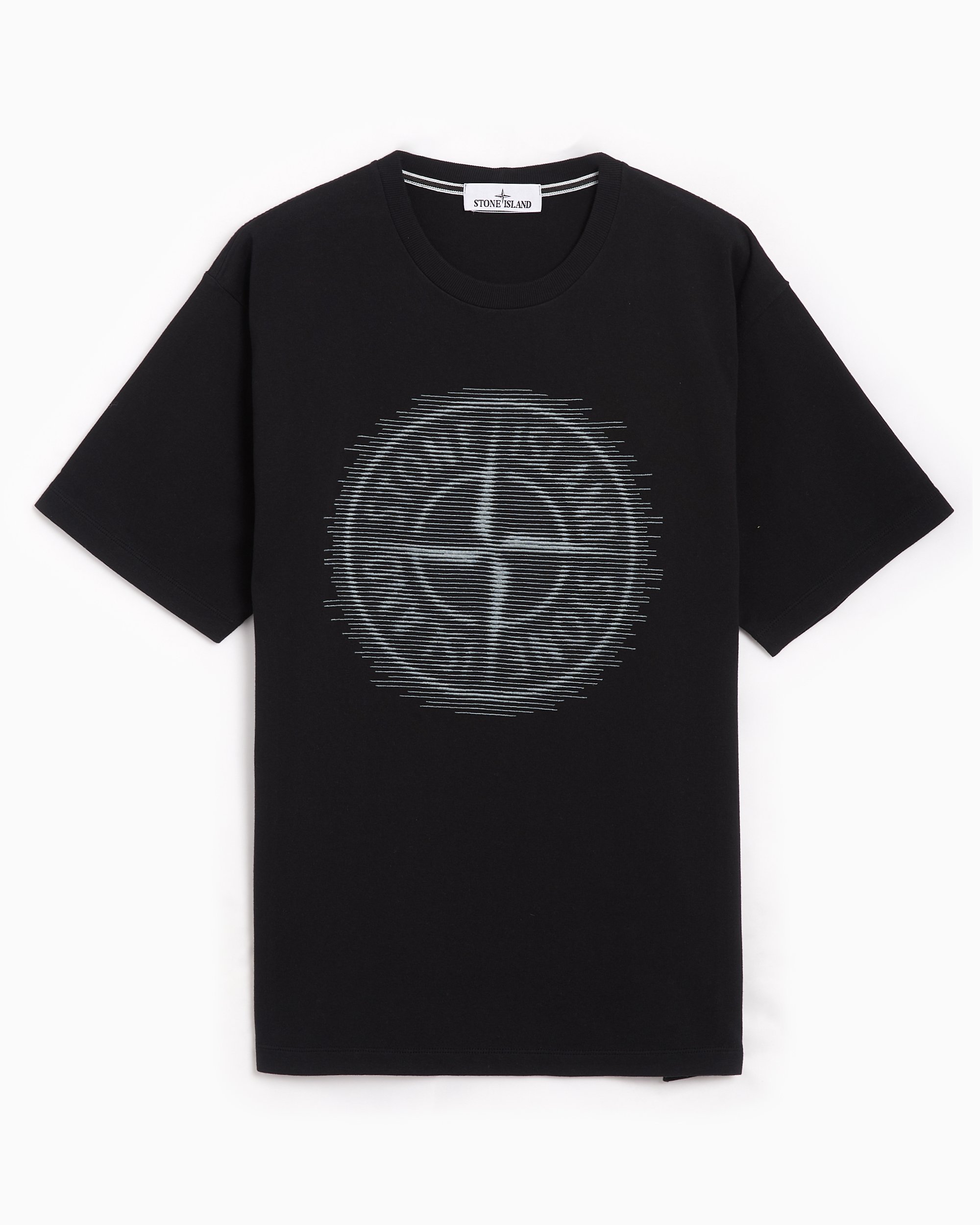 Stone Island Logo Men's T-Shirt Men's T-Shirt Black