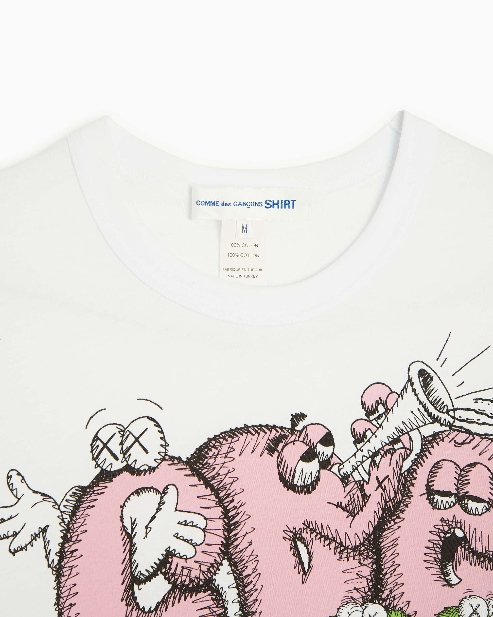 Comme Des Gar ons Shirt x Kaws Men s T Shirt White FH T004 W21 1