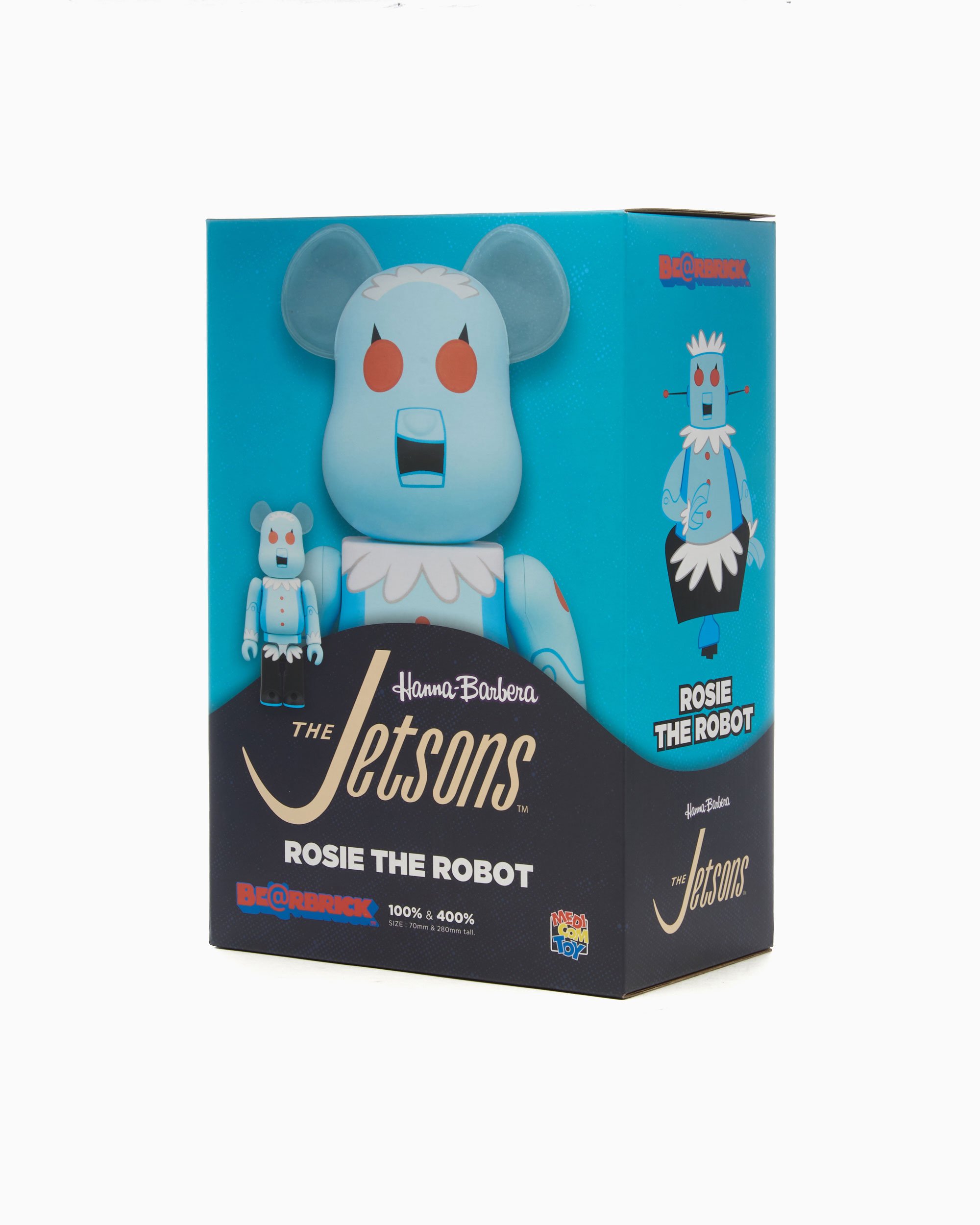 Medicom Toy Be@rbrick Rosie The Robot 100%+400% Blue S2314ROSIE ...