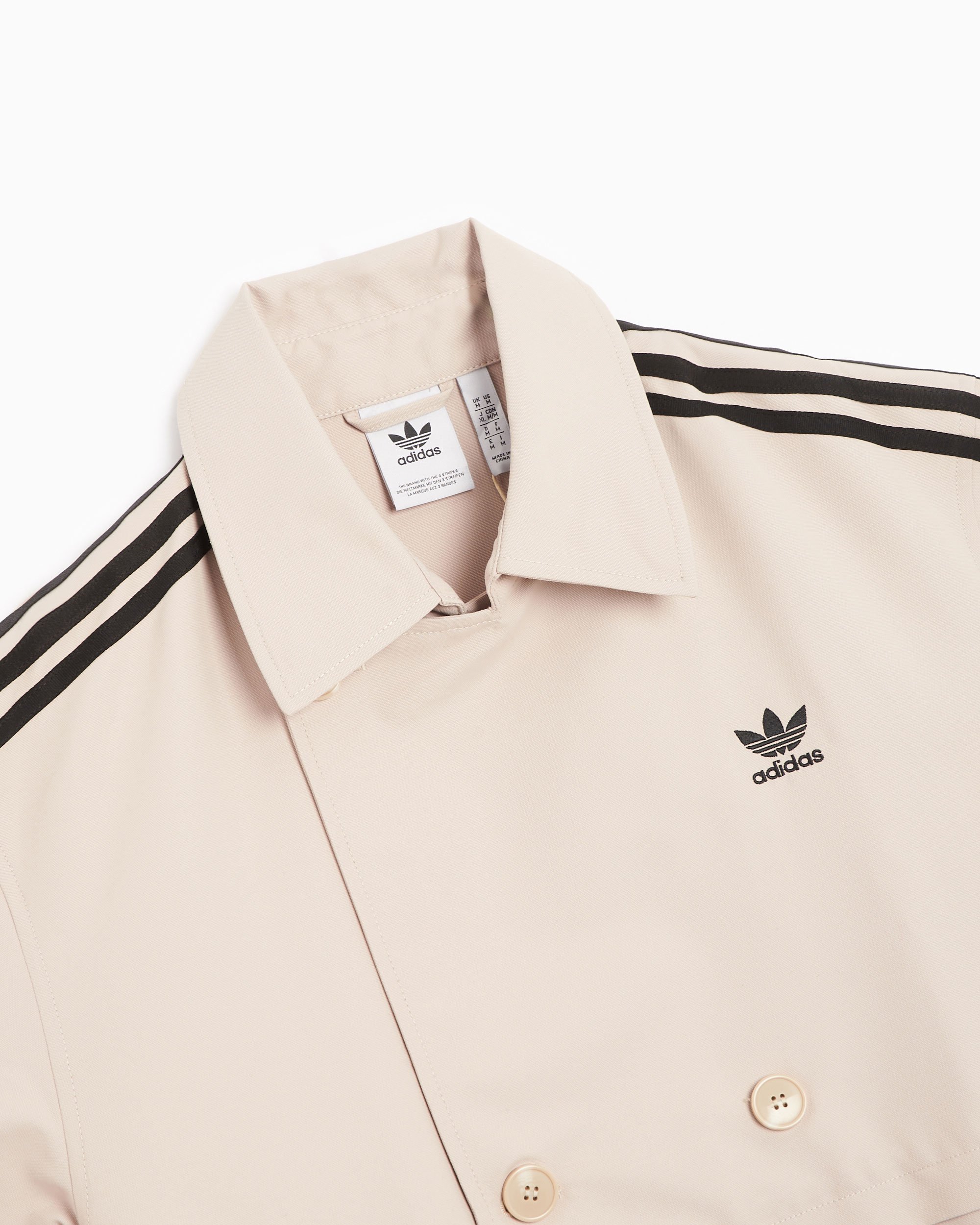 adidas Originals 3 Stripes Men s Trech Jacket Beige IL2492 Shop