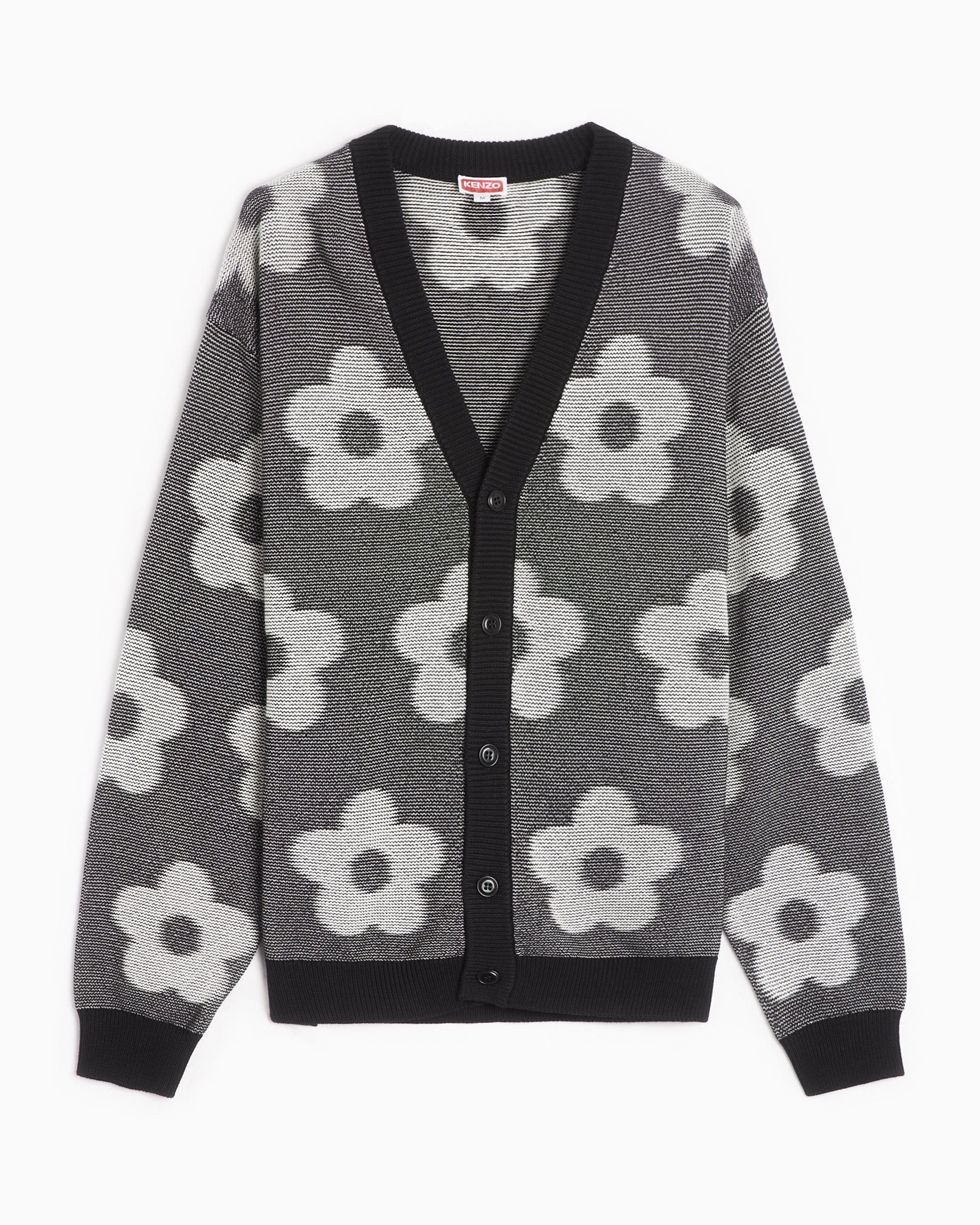 Kenzo Flower Spot Men's Cardigan Gray FD65CA4103CA-99J| Buy Online