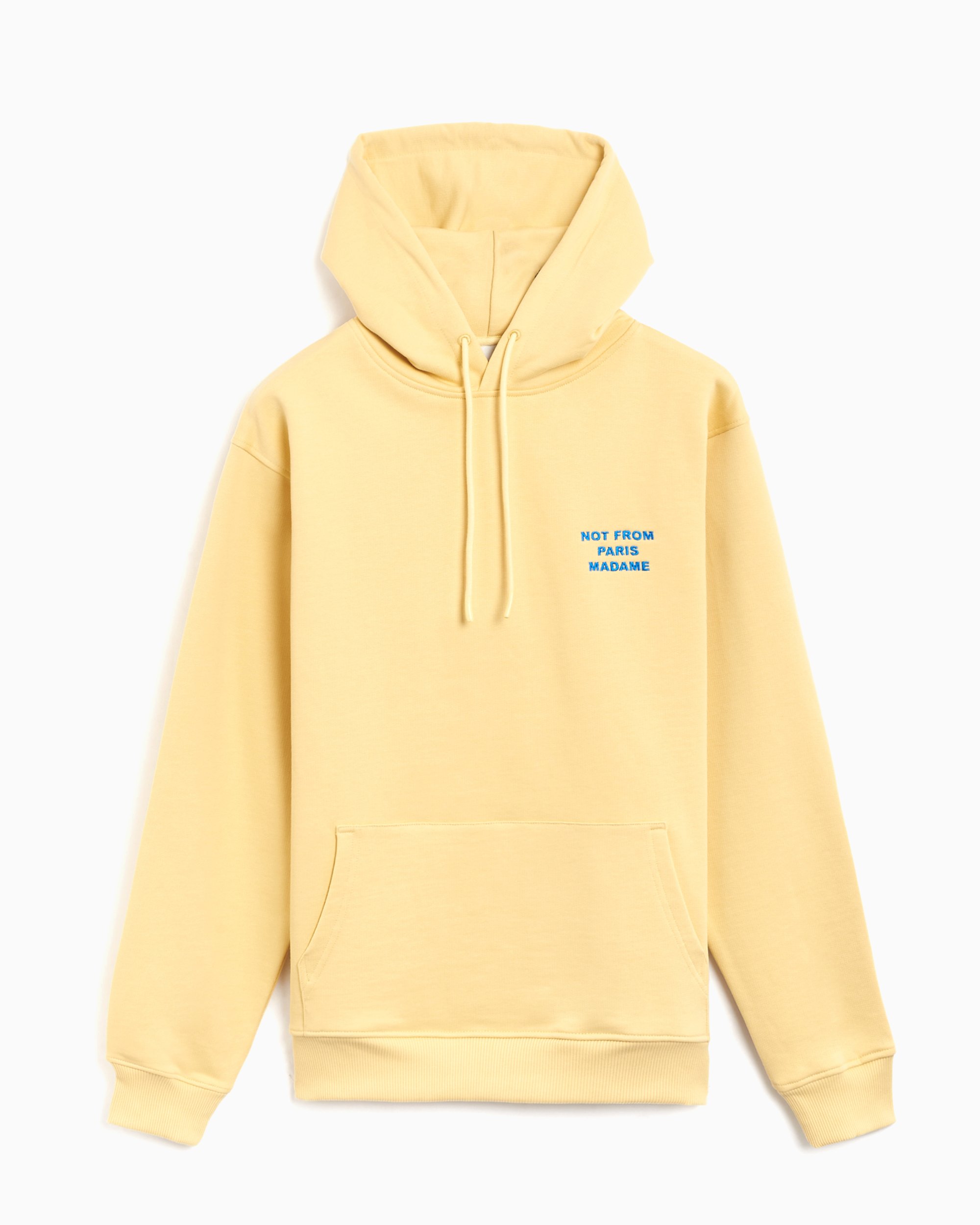 Dr le de Monsieur Not From Paris Madameogo Men s Hoodie Yellow