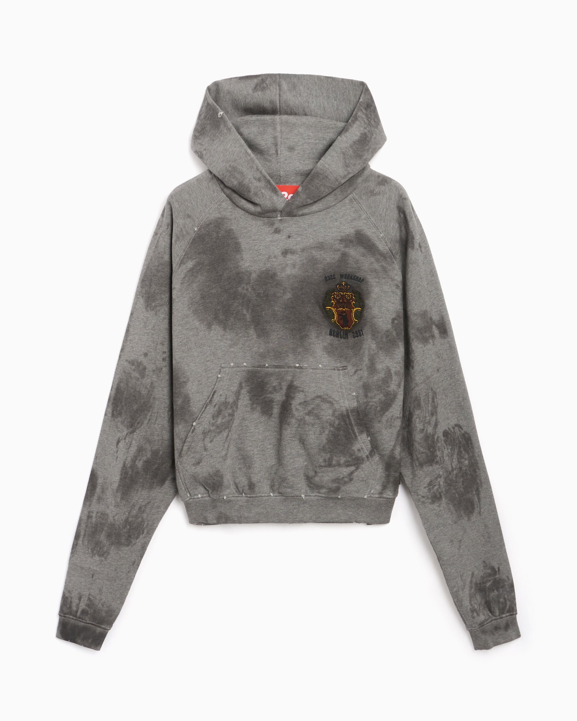 032c Glow Stained Unisex Hoodie Unisex Hoodie Gray, Tie-Dye SS24-C