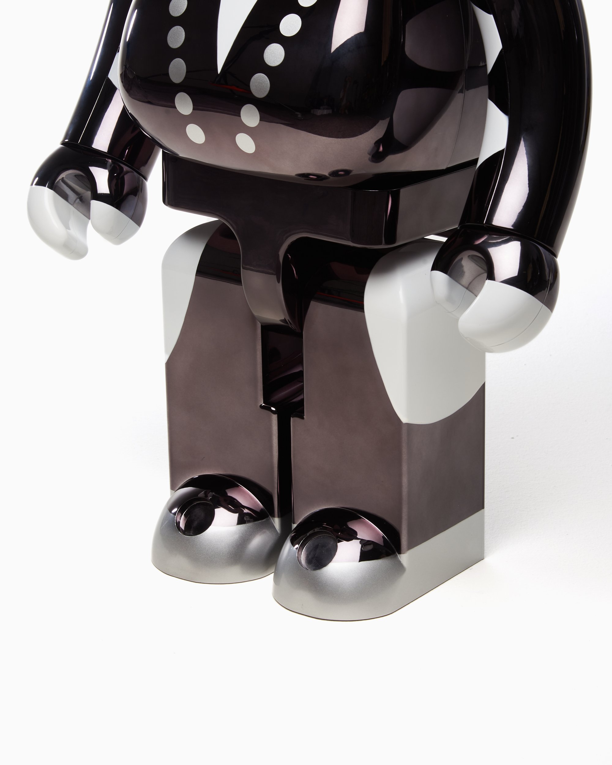 Medicom Toy Be@rbrick Kiss Demon Chrome 1000% Black 