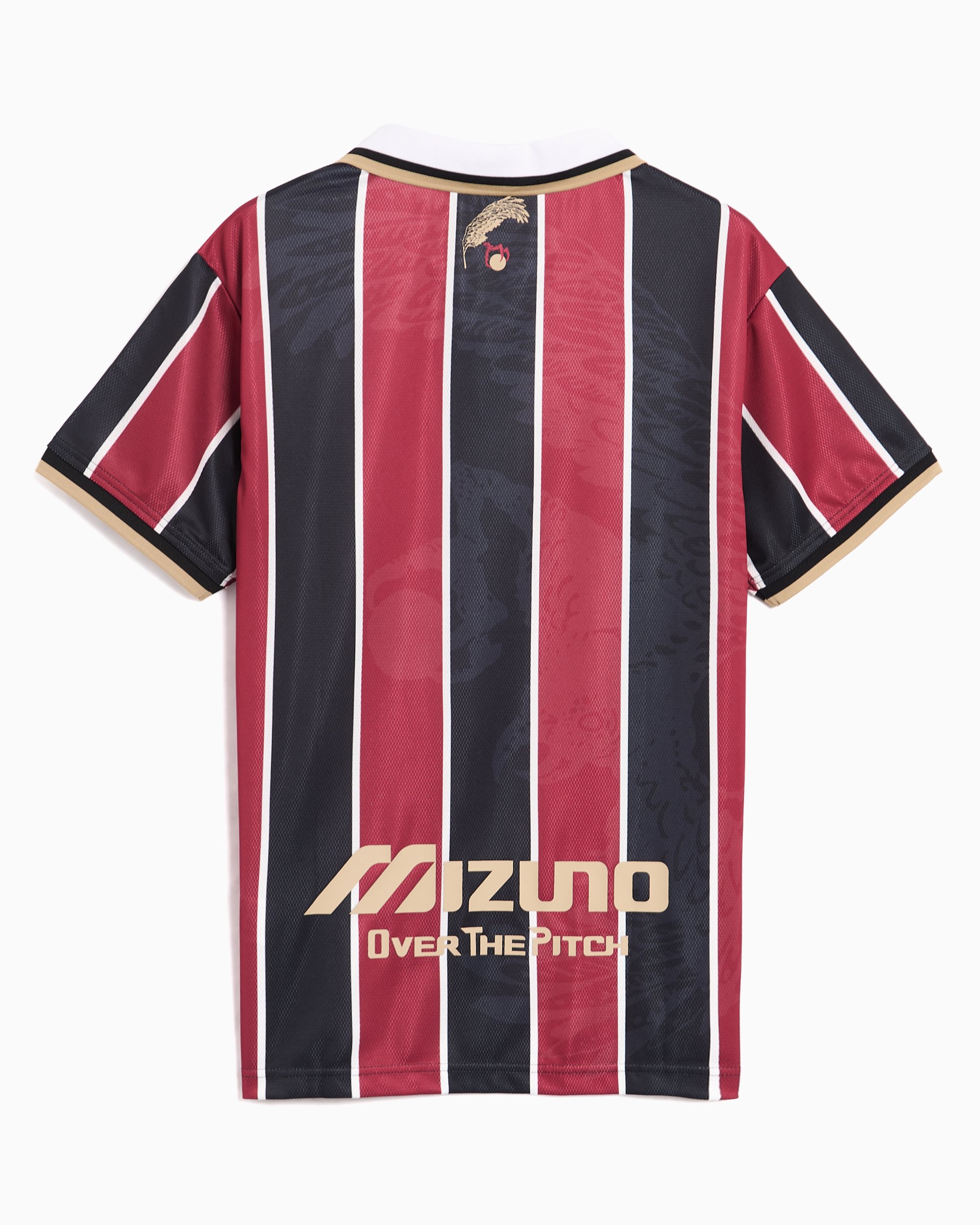 OVER THE PITCH x Mizuno Football Striped Men's Jersey T-Shirt