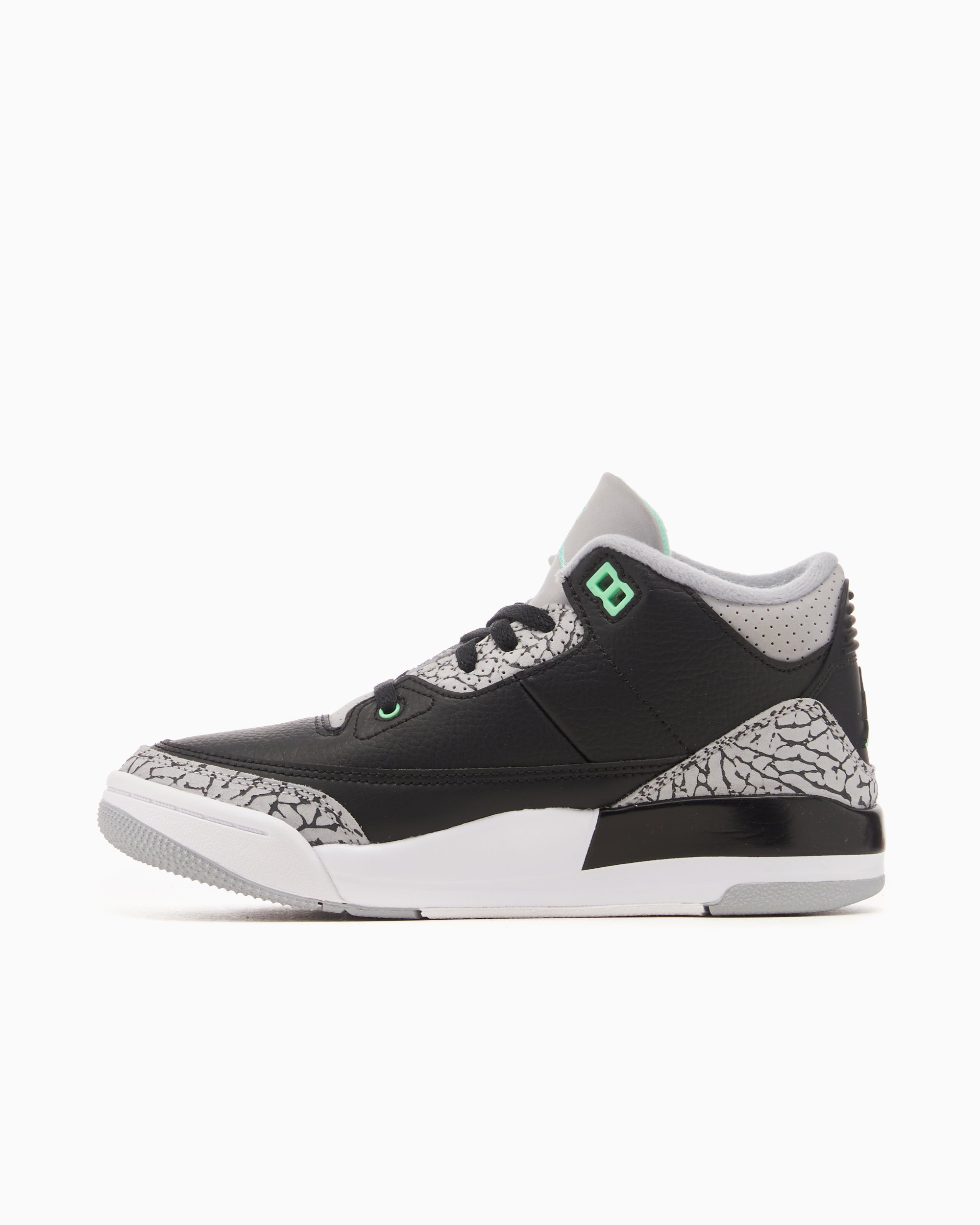 Air Jordan 3 Retro Green Glow PS Zwart DM0966 031 FOOTDISTRICT