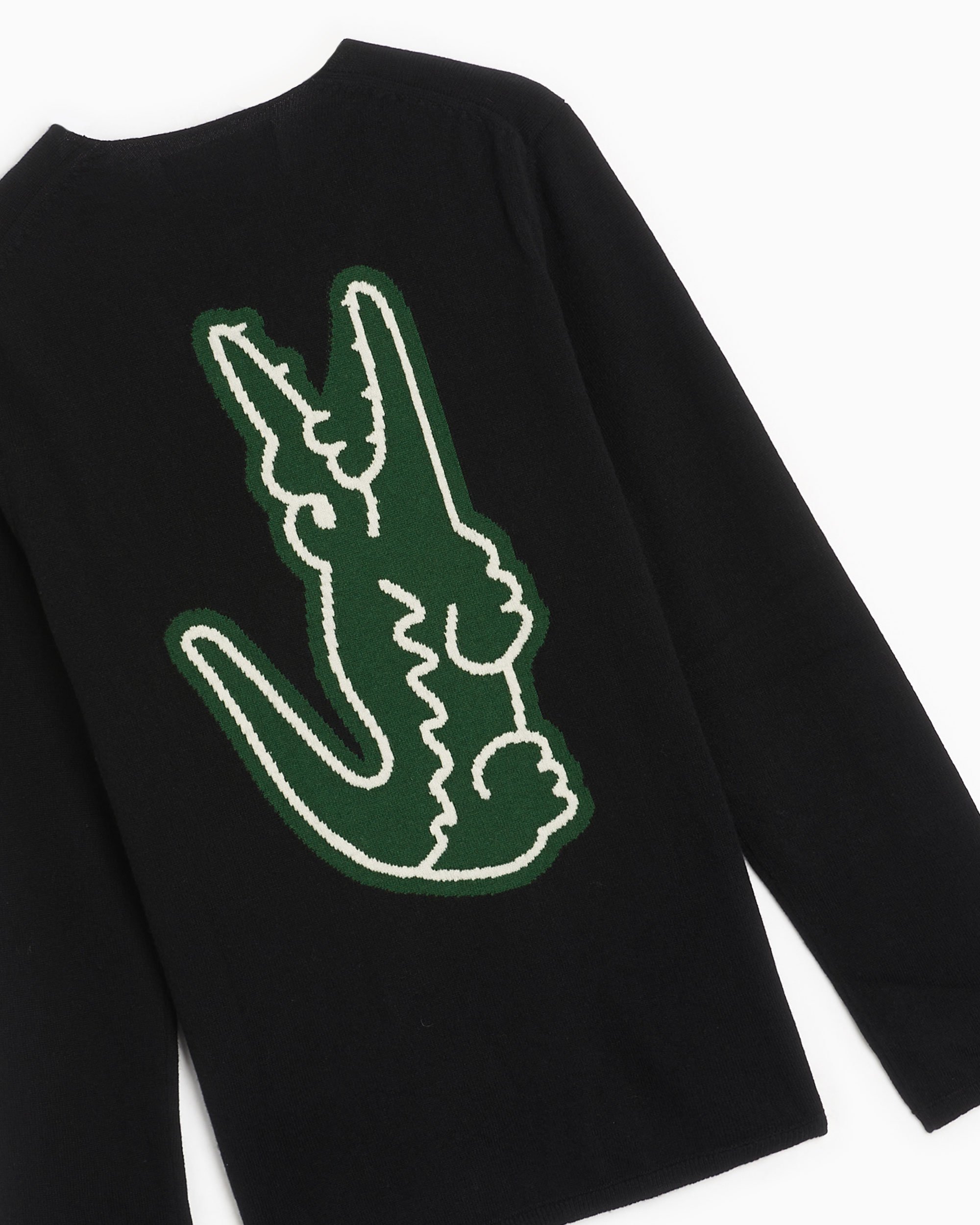 Comme Des Garçons Shirt x Lacoste Men's Knit Sweater Black Comme Des Garçons Shirt x Lacoste Men's Knit Sweater Black