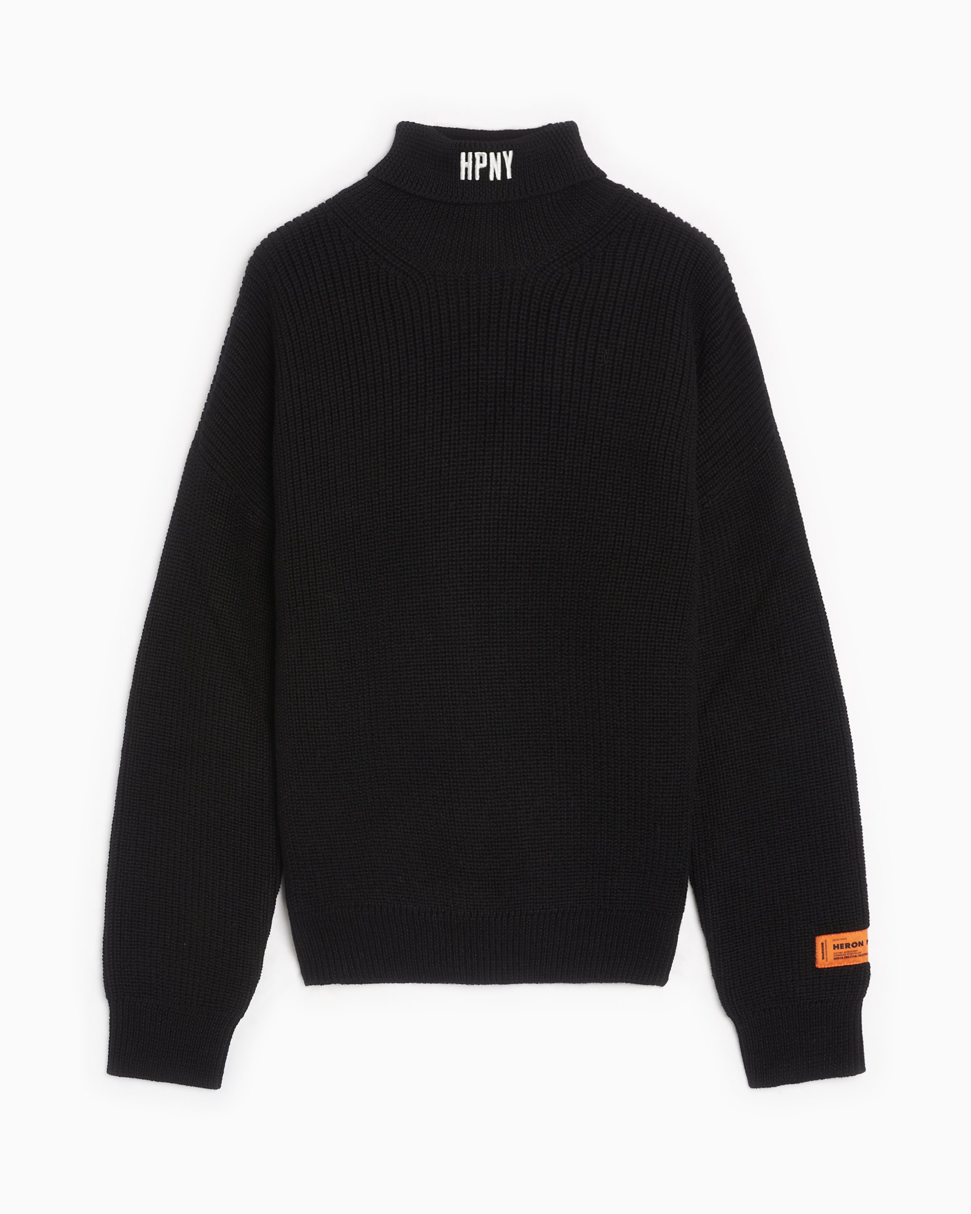Heron Preston Hpny Men s Knit Rollneck Sweater Black HMHA006F23KNI0011001 FOOTDISTRICT
