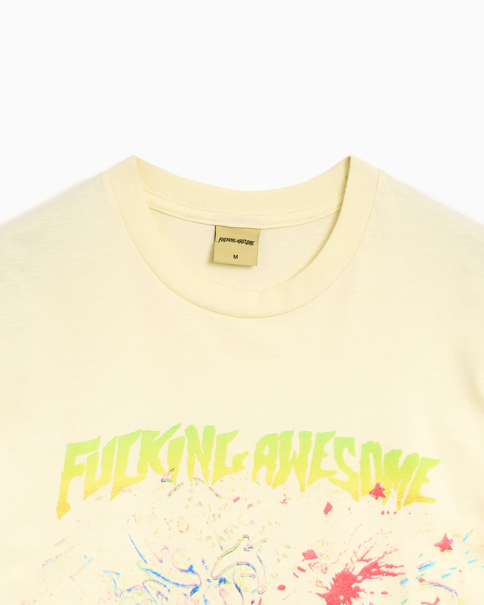 Fucking Awesome Wrestler Men's T-Shirt Yellow PN25528