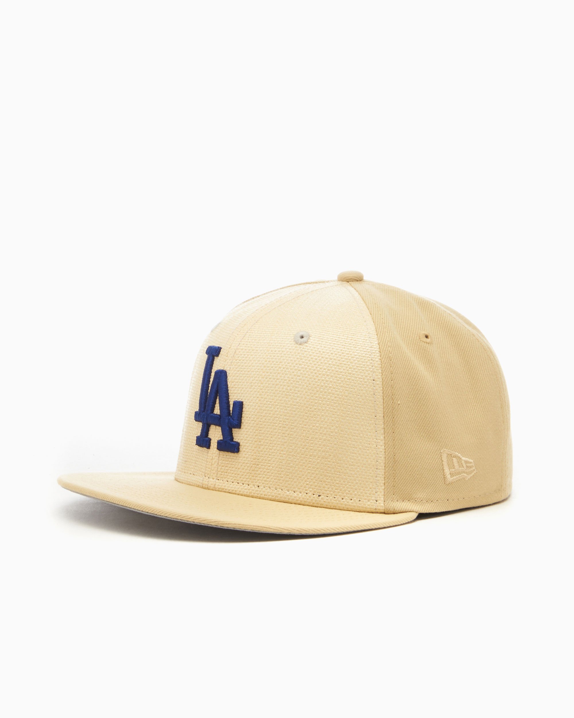 New Era LA Dodgers MLB 59FIFTY Unisex Raffia Front Cap Beige
