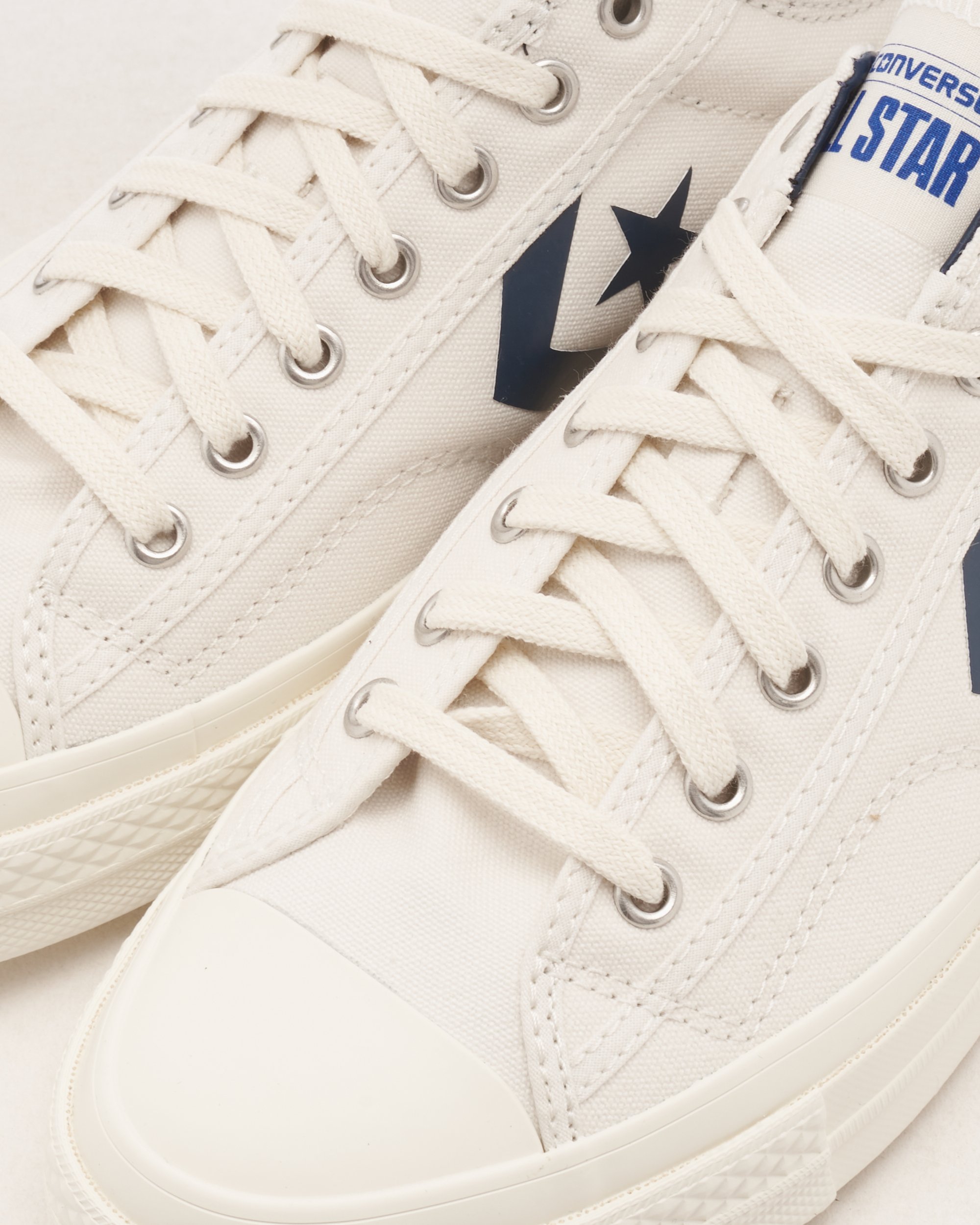 Converse star player white navy best sale