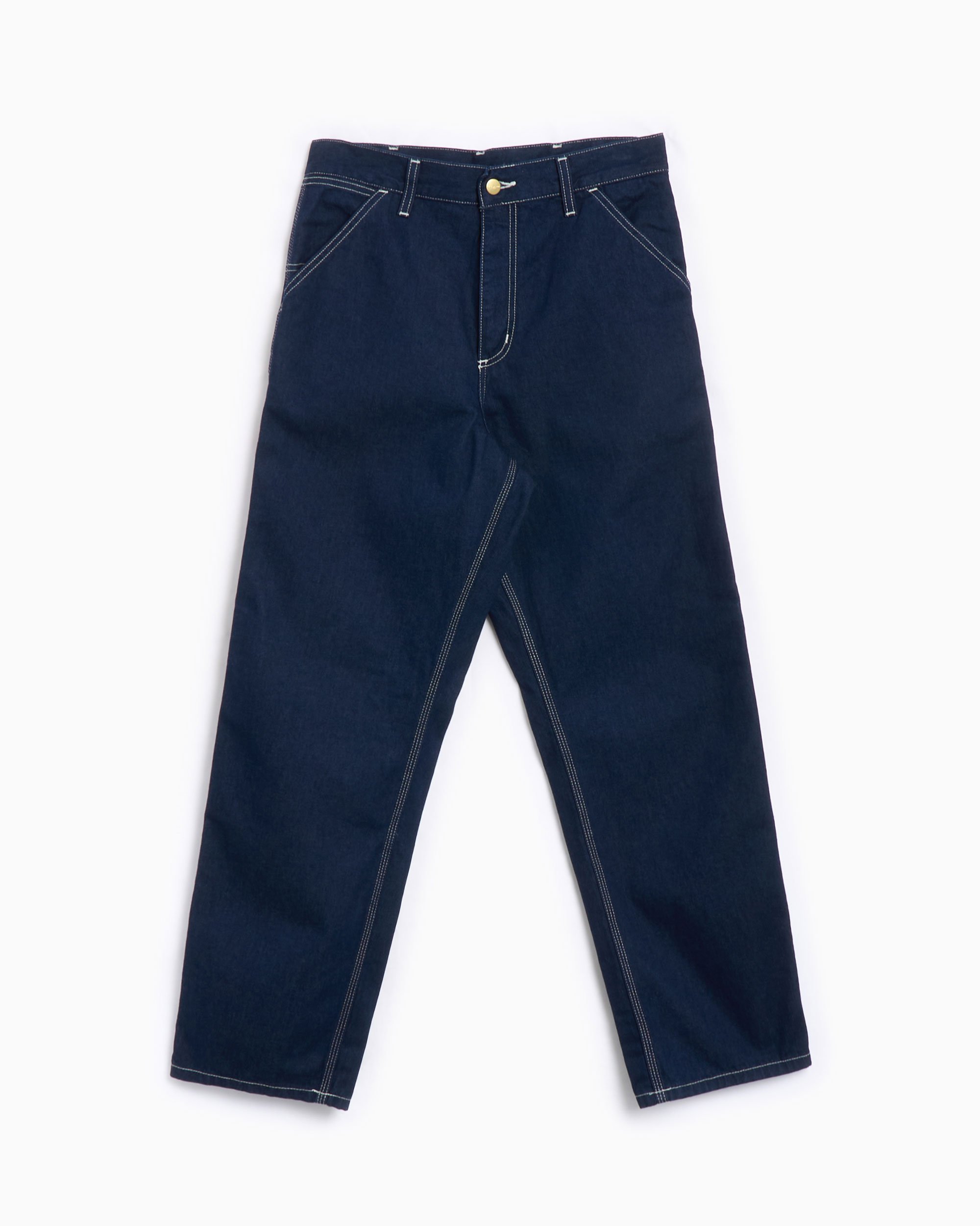 Carhartt WIP Single Knee Men's Pants Blue I034864-0102 Carhartt WIP Single Knee Men's Pants Blue I034864-0102