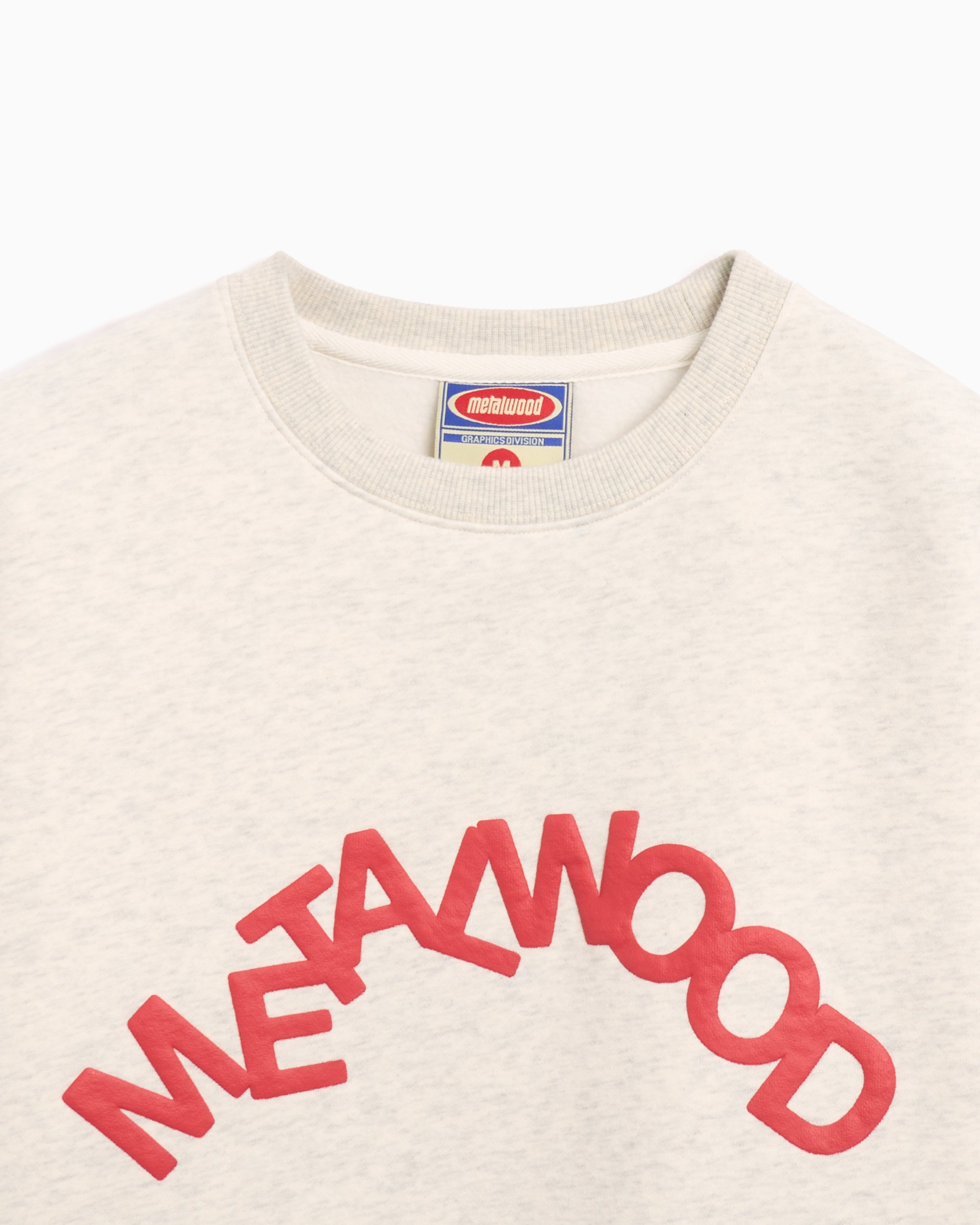 Metalwood Studio Jumbled Men's Sweatshirt Beige MWS24-06-100-OAT |  FOOTDISTRICT