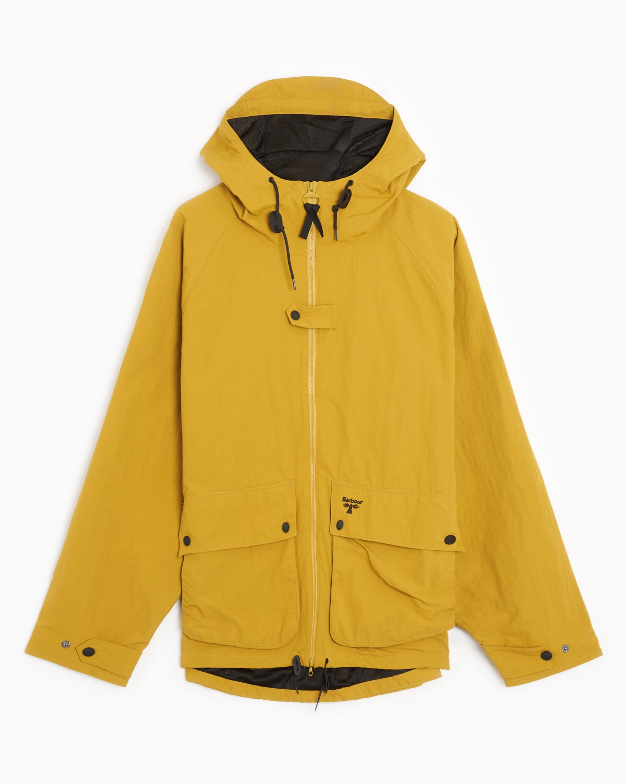 Hooded barbour jacket clearance mens