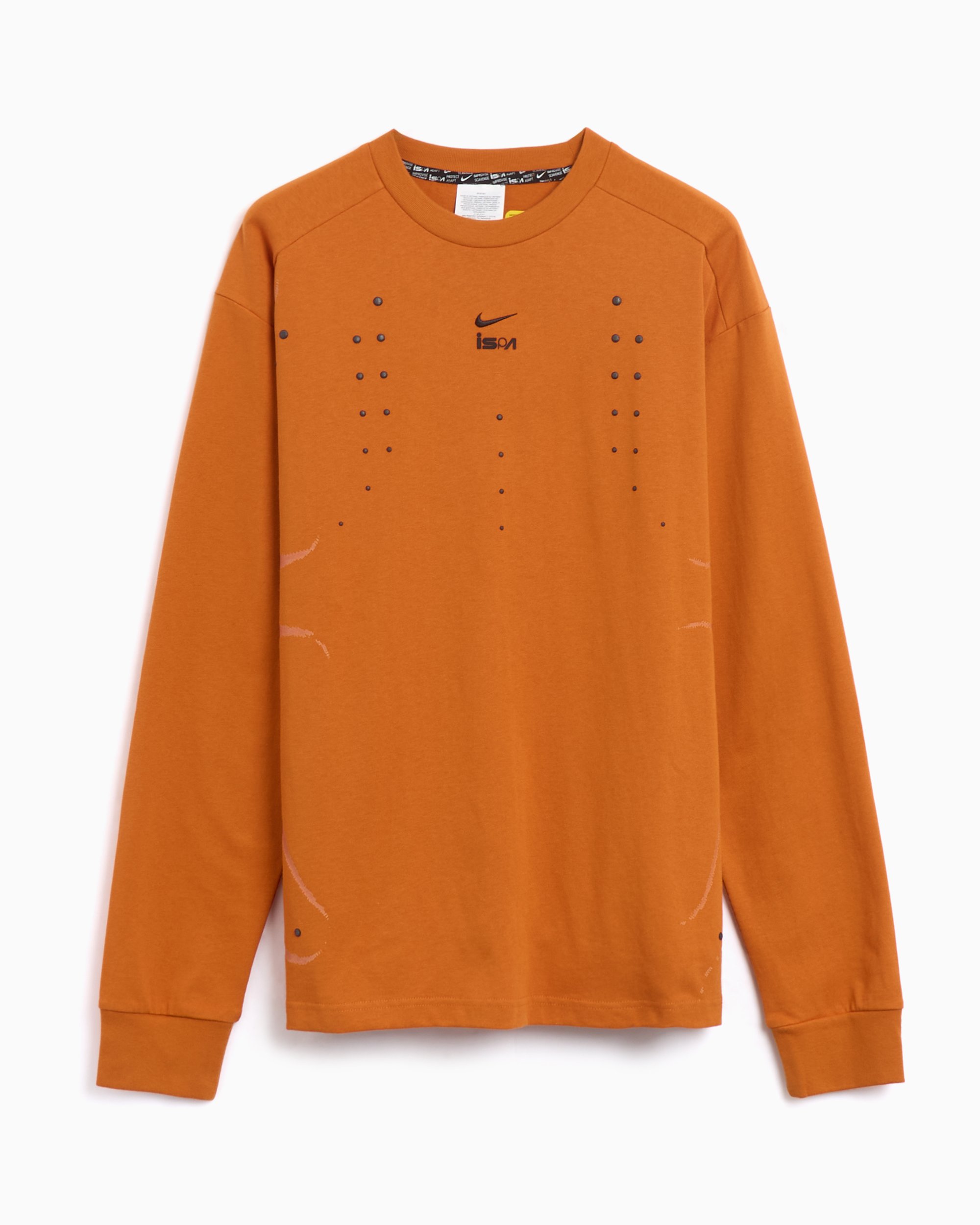 Nike ISPA Unisex Long Sleeve T-Shirt Unisex T-Shirt Orange HJ9086