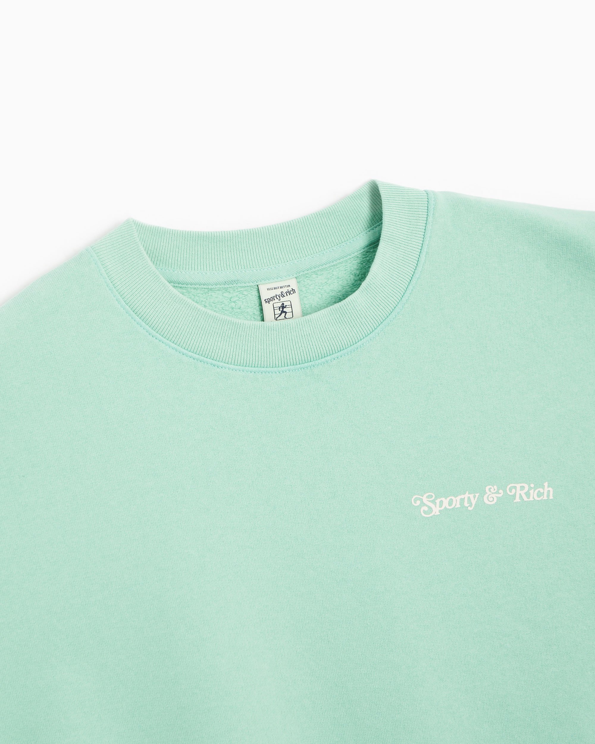 スウェット・トレーナー Sporty & Rich Unisex Self Love Club Sweatshirt CR867JD Sporty & Rich Self Love Club Women's Sweatshirt Blue CR867JD