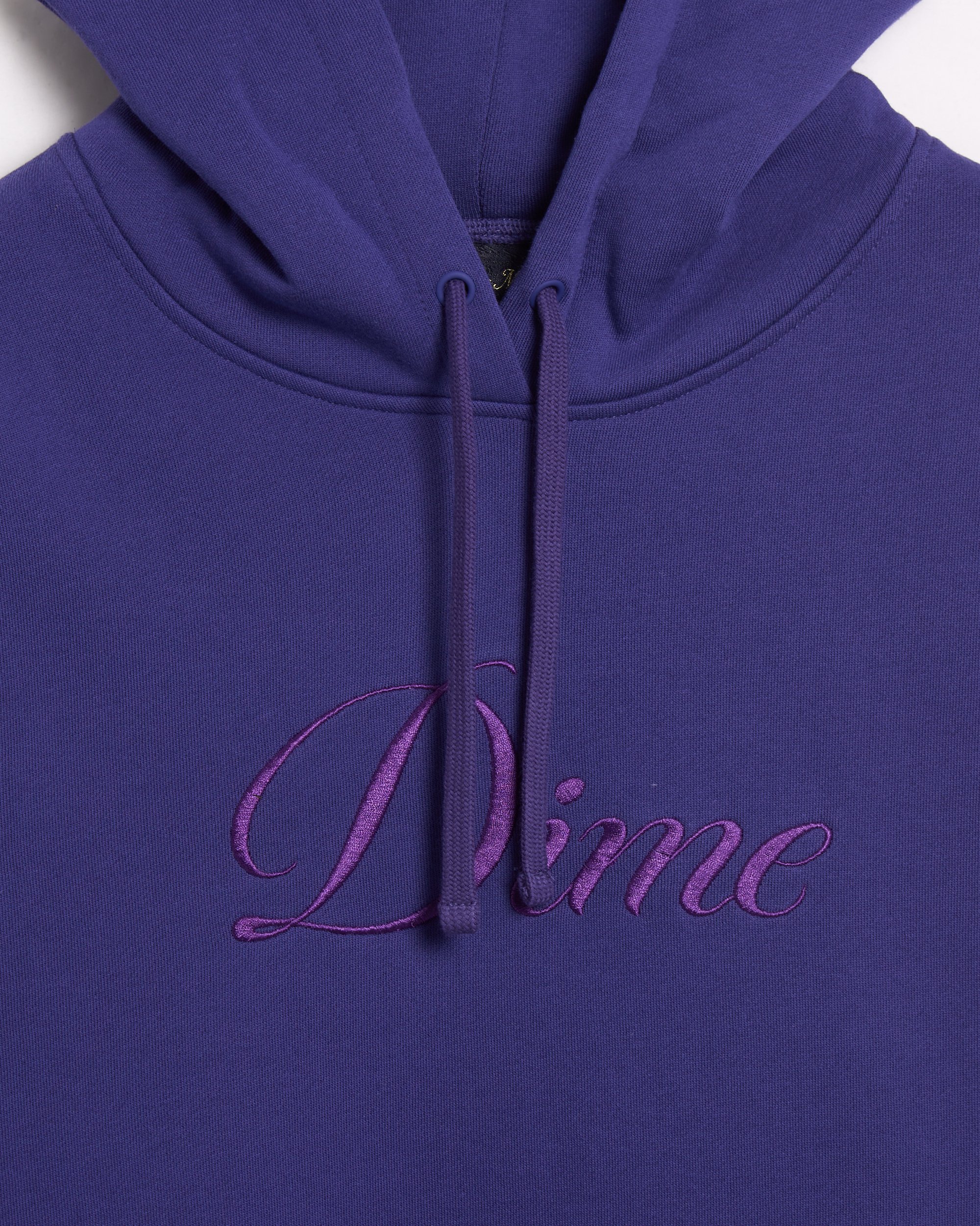 Dime MTL Cursive Logo Relaxed Men's Hoodie Purple DIMESP2544IND