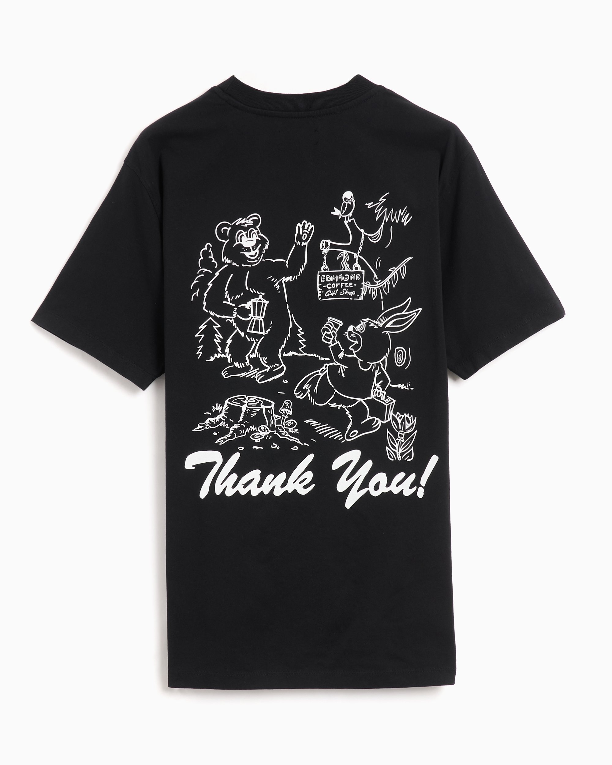 Edmmond Studios Thank You Men s T Shirt Negro 324 30 16990 FOOTDISTRICT