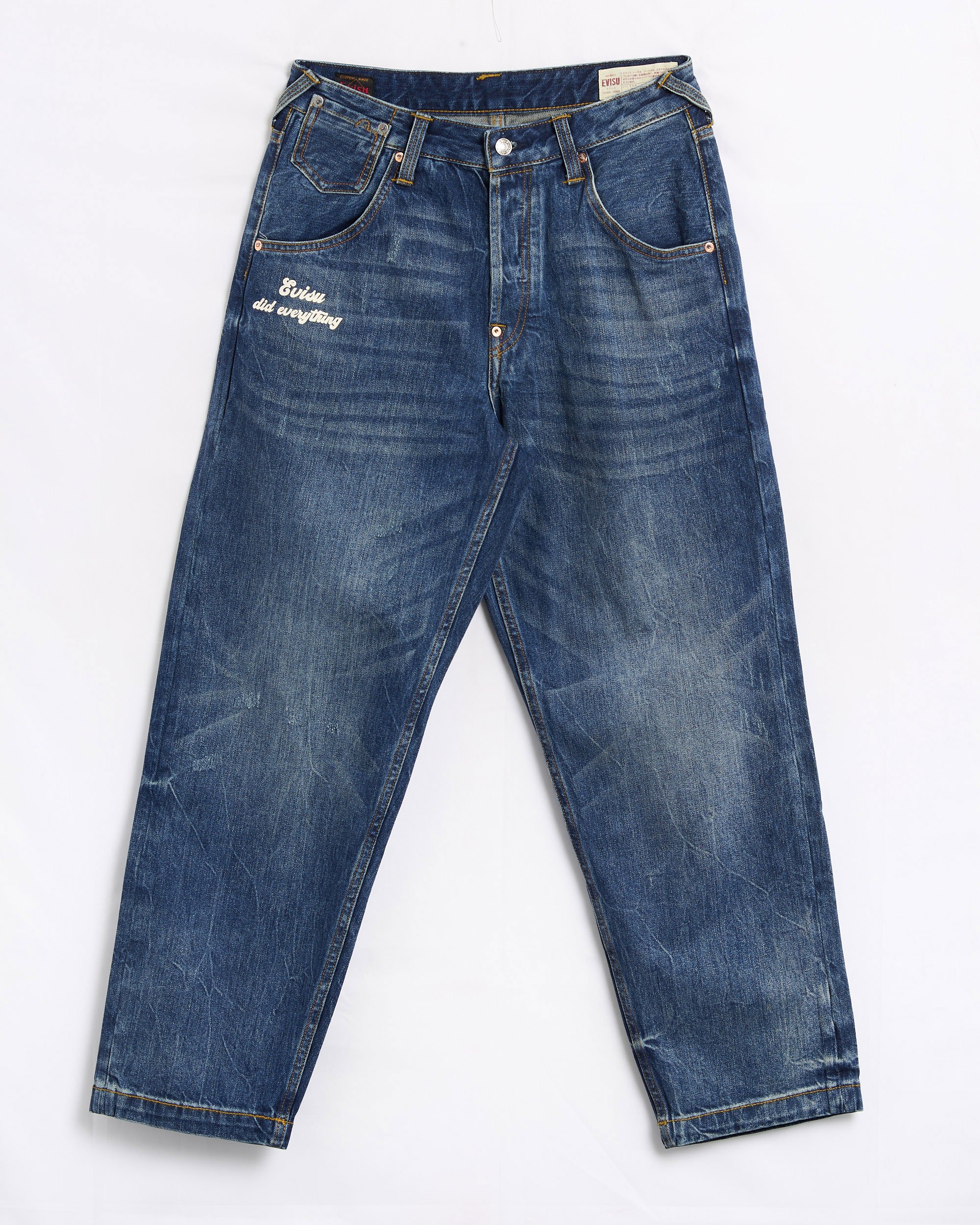 EVISU Logo Seagull Men's Denim Pants Blue 2ESHTM4JE8021-MTNIND |  FOOTDISTRICT