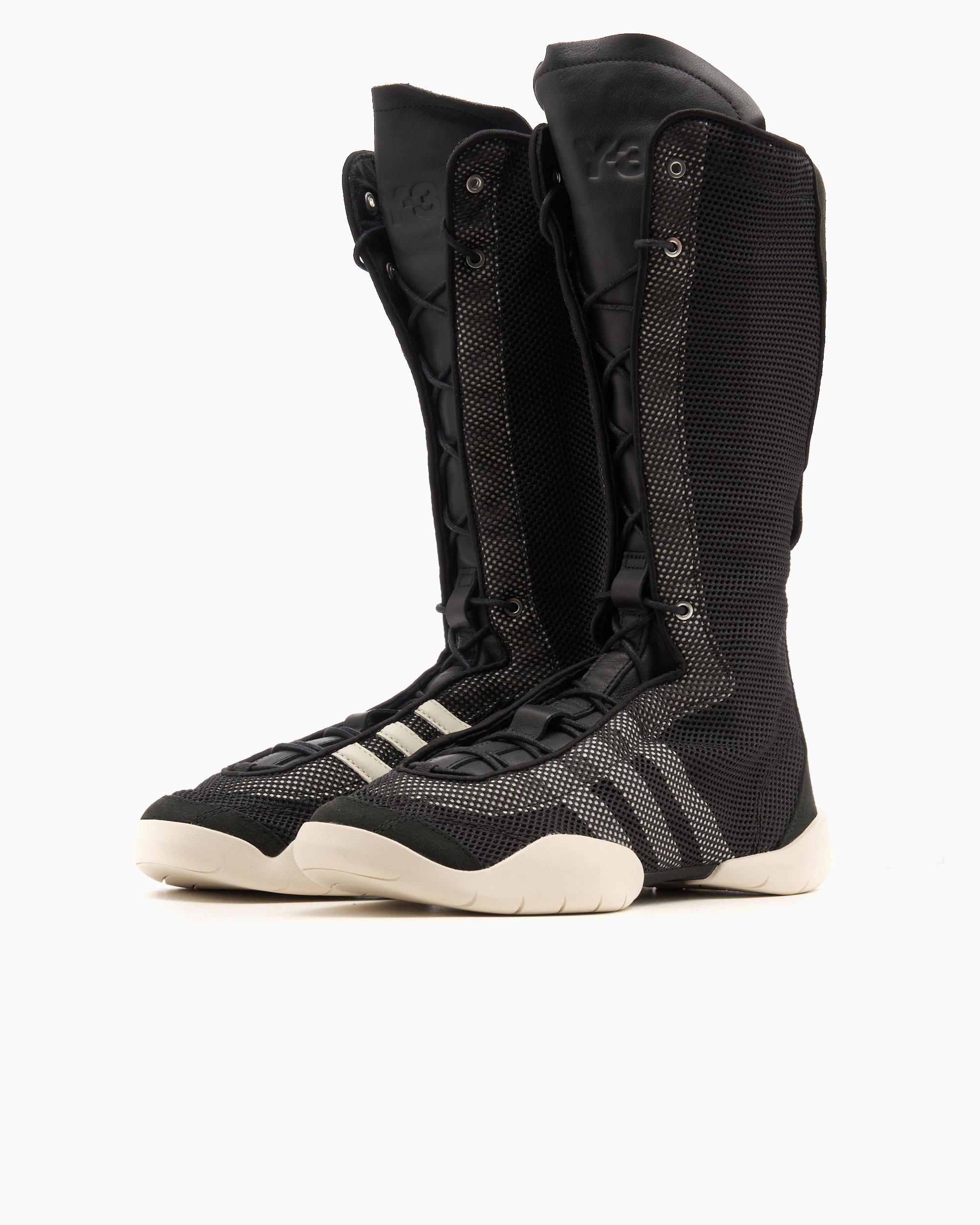 ロングブーツ Y-3 SS25 REGU BOOT (JH8062 BLACK) adidas Y-3 Regu Boot Black JH8062 | FOOTDISTRICT