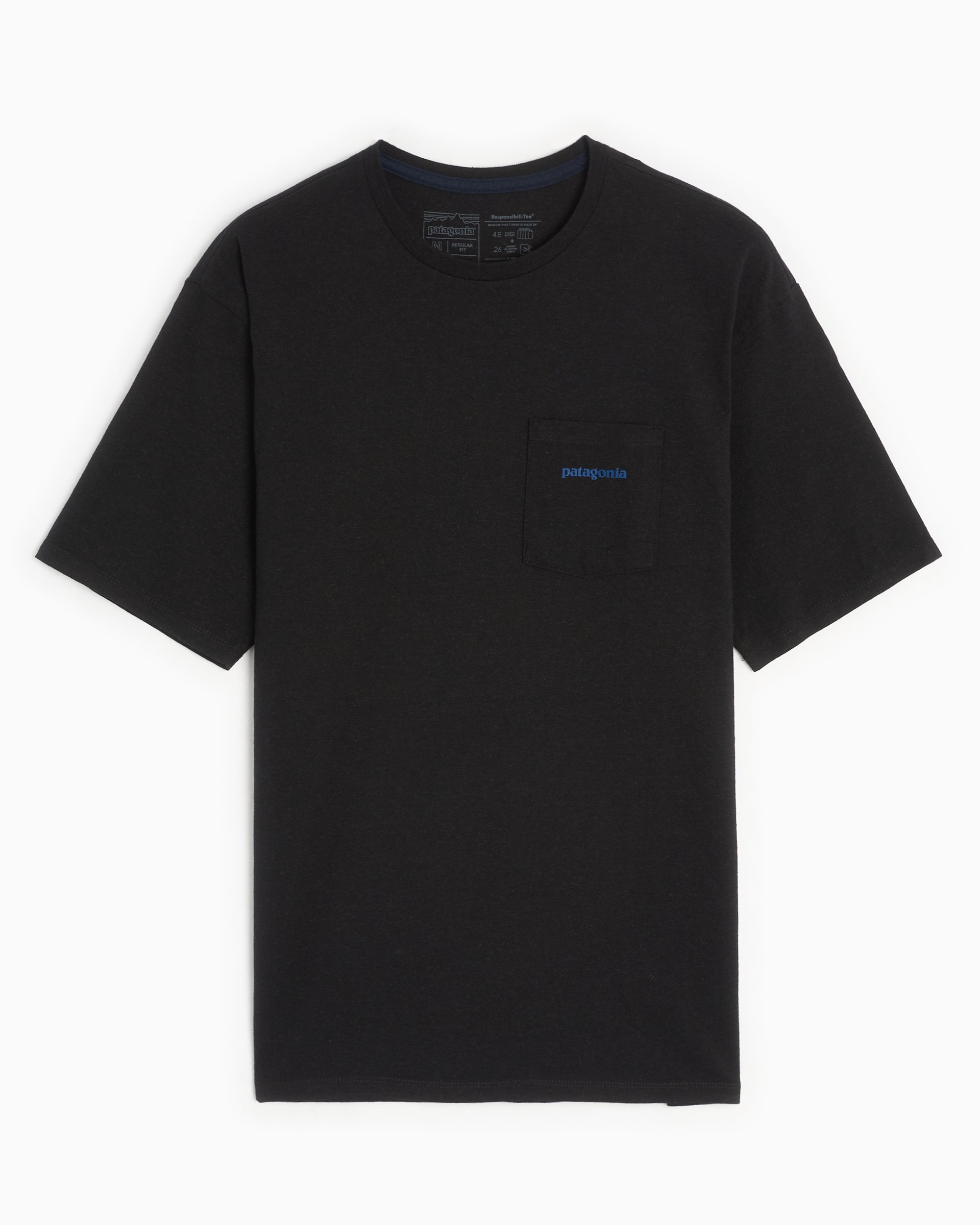Black patagonia t shirt sales