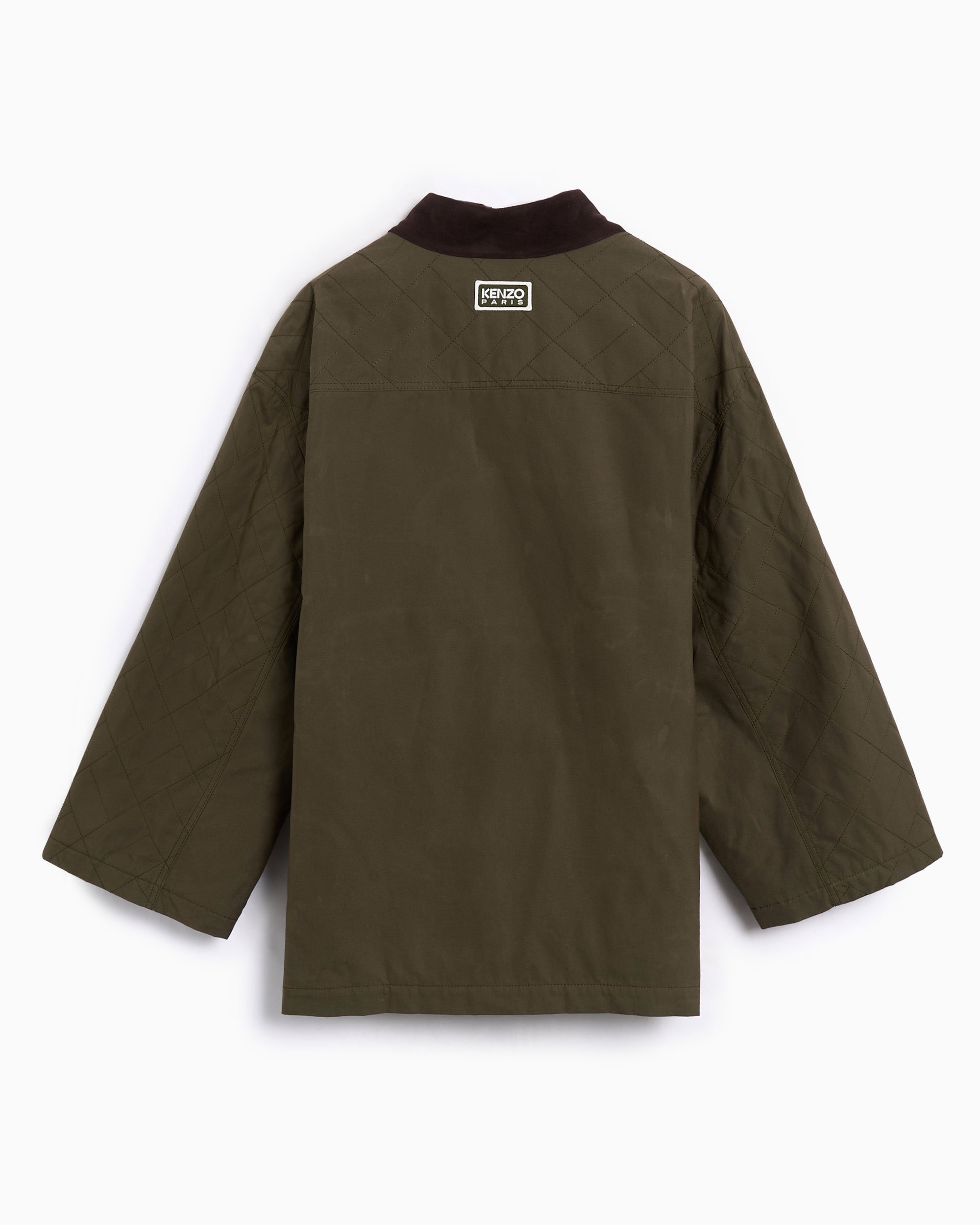 Kenzo Weave Kimono Oversize Men's Light Jacket Green