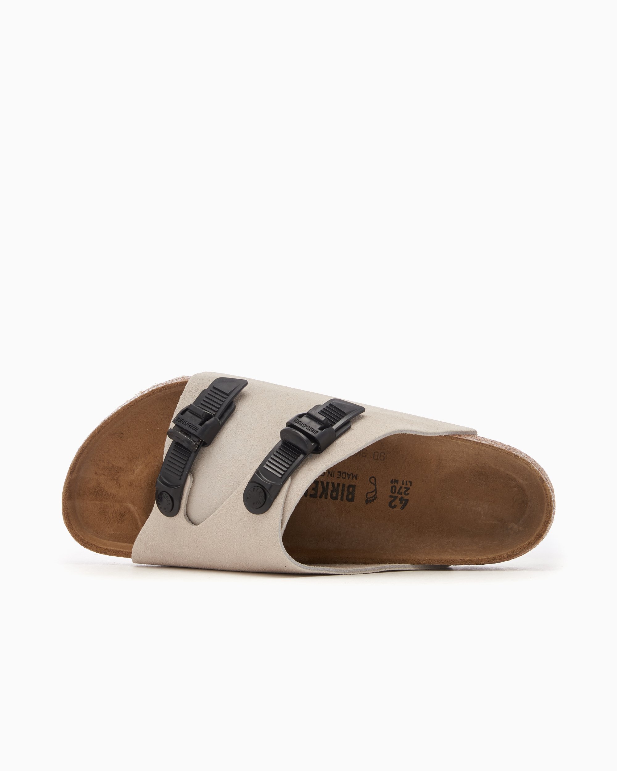 BIRKENSTOCK Zürich Tech Suede Leather Regular White 1026773 | FOOTDISTRICT