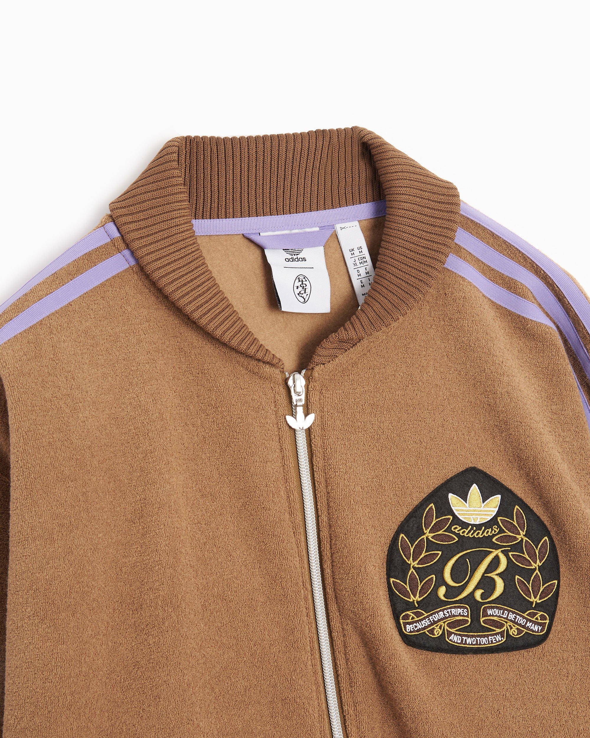 adidas Originals x Blondey McCoy Boucle Men s Track Jacket Braun IK9615 FOOTDISTRICT