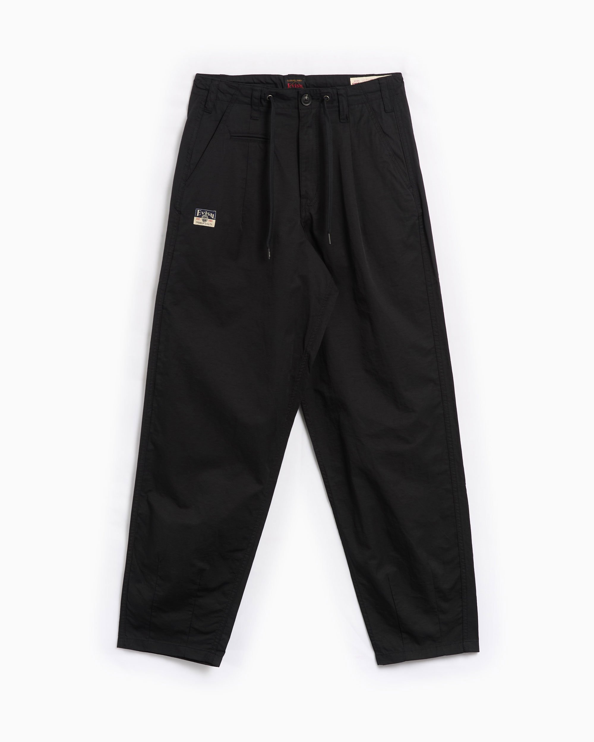 EVISU Seagull Embroidery Men's Cargo Pants Black