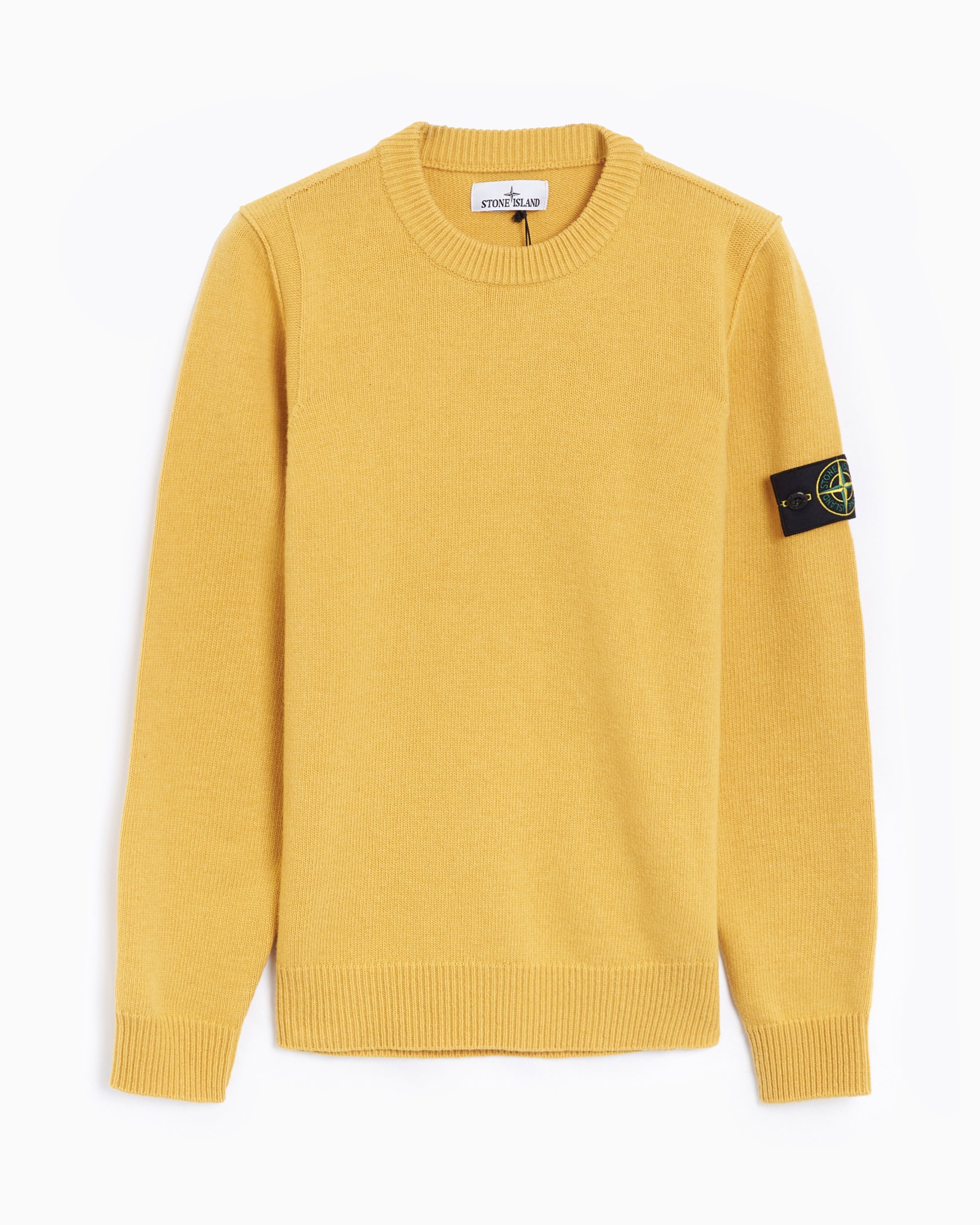 Mustard stone island sweatshirt new arrivals