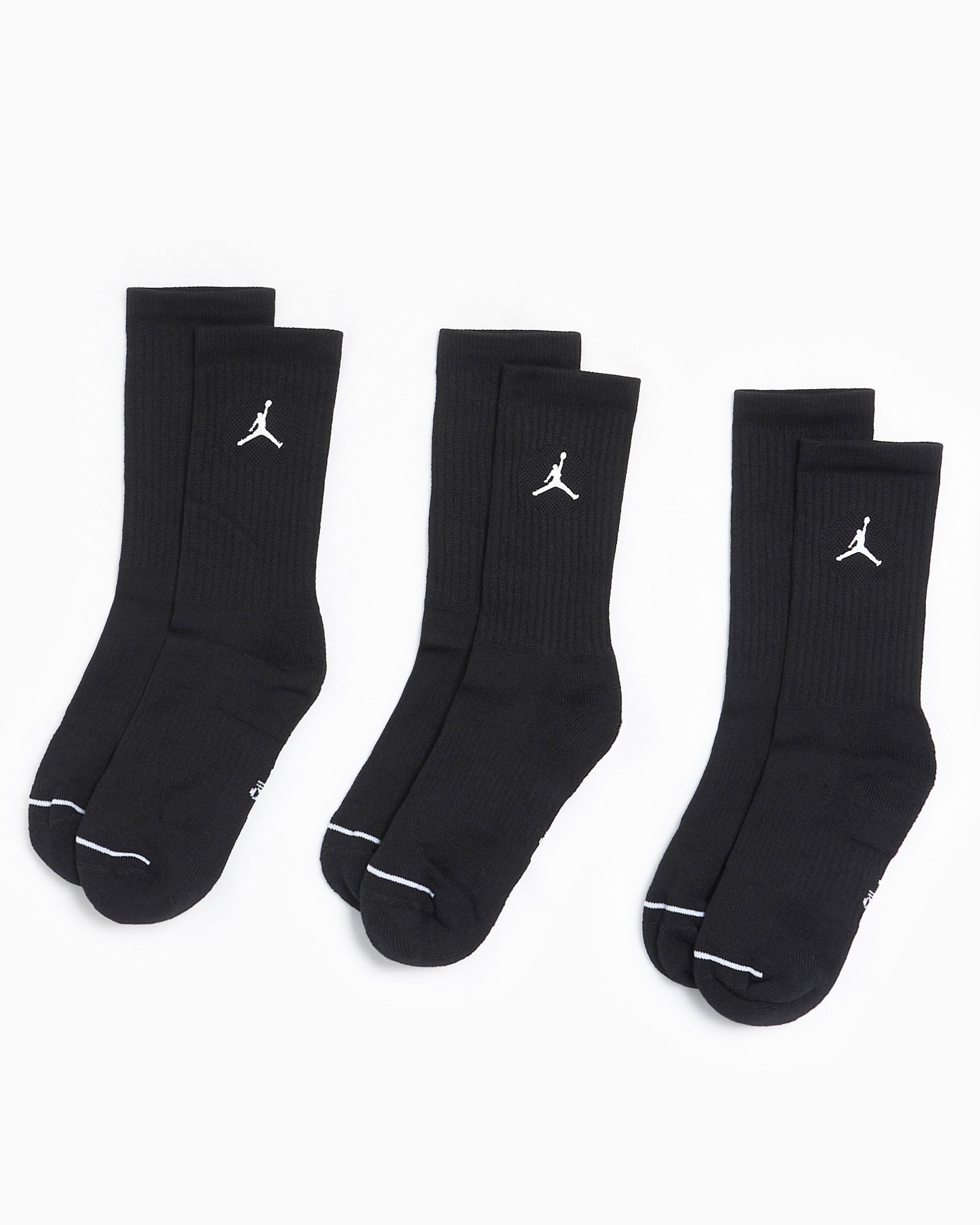 Jordan Everyday Dri FIT Unisex Socks 3 Pack Nero DX9632 010 FOOTDISTRICT