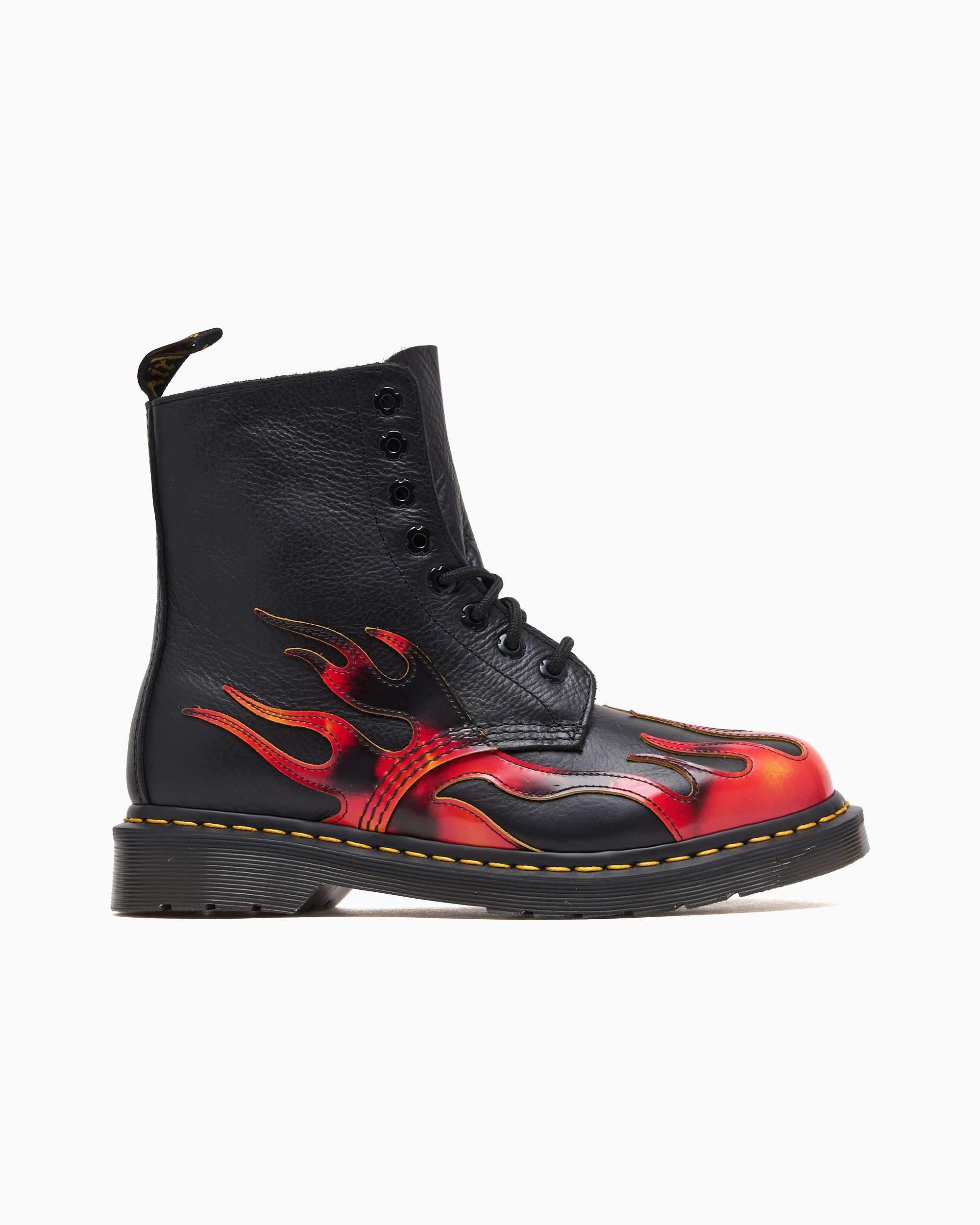 Dr. Martens 1460 Pascal Flames Unisex Boots Black, Red 41517001
