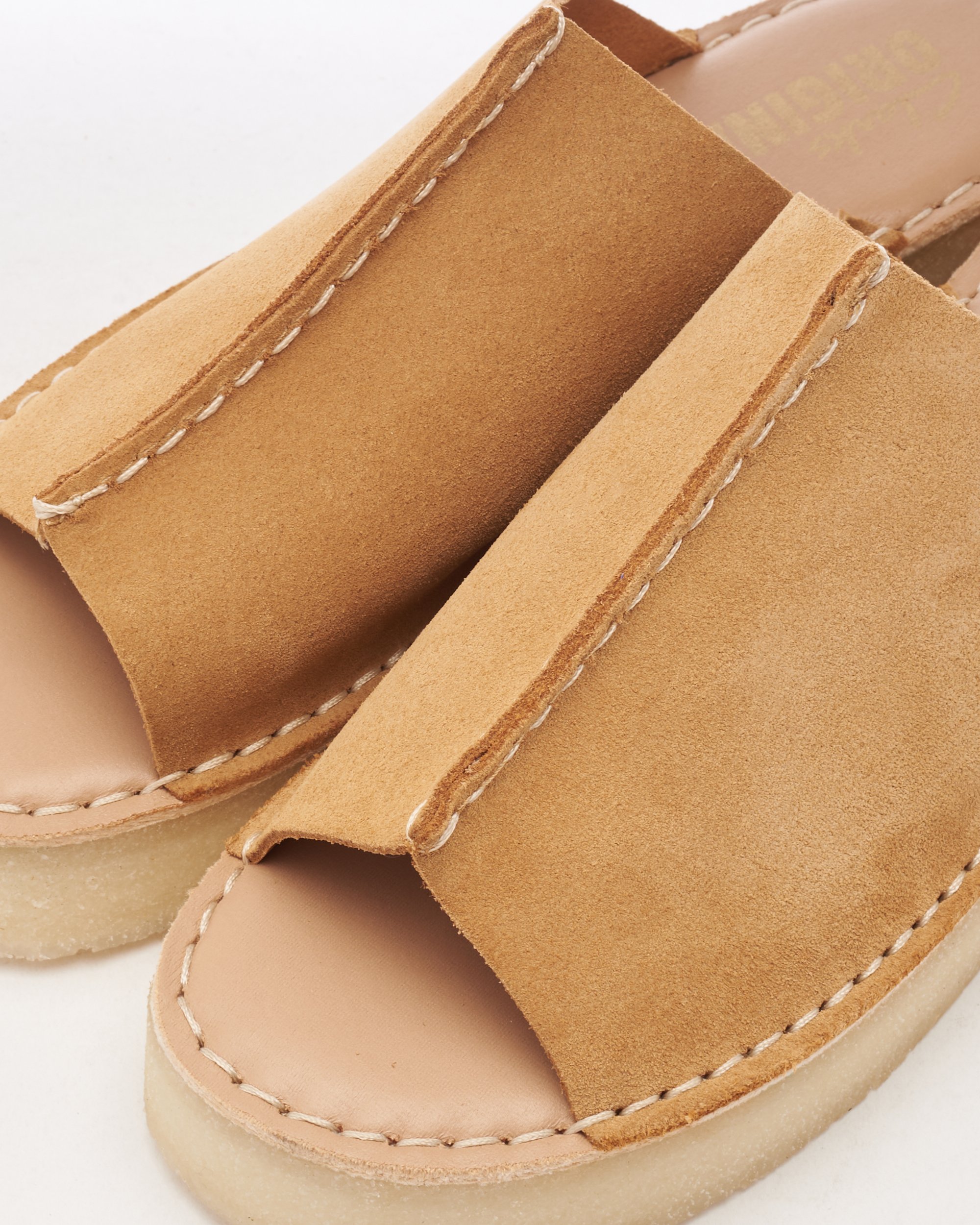 Clarks tan wedges best sale