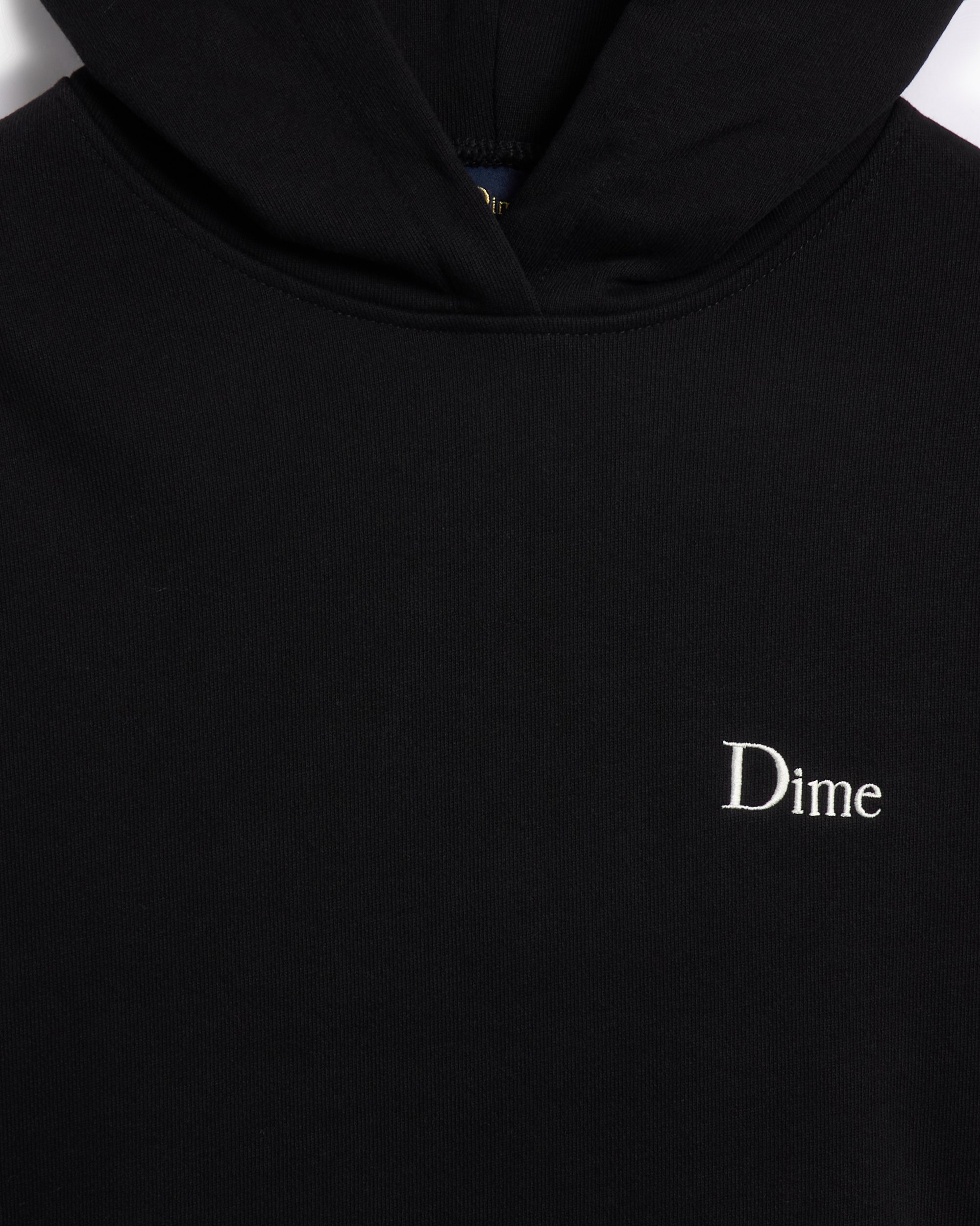 Dime MTL Classic Small Logo Men's Hoodie Black DIMEHO2441BLK