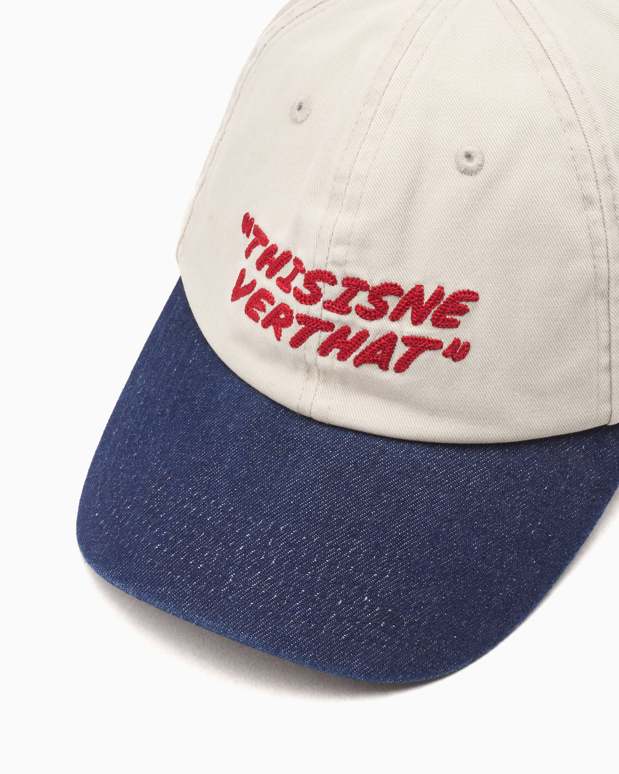 ファッション姫 通販 Visor thisisneverthat® Unisex TN251WHWBC14 Beige Cap Denim 帽子