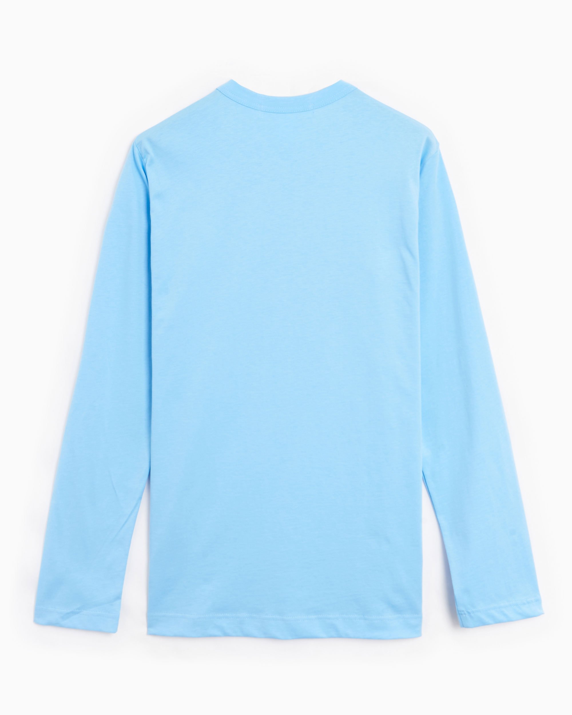 Comme Des Garçons Shirt Logo Men's Long Sleeve T-Shirt Blue