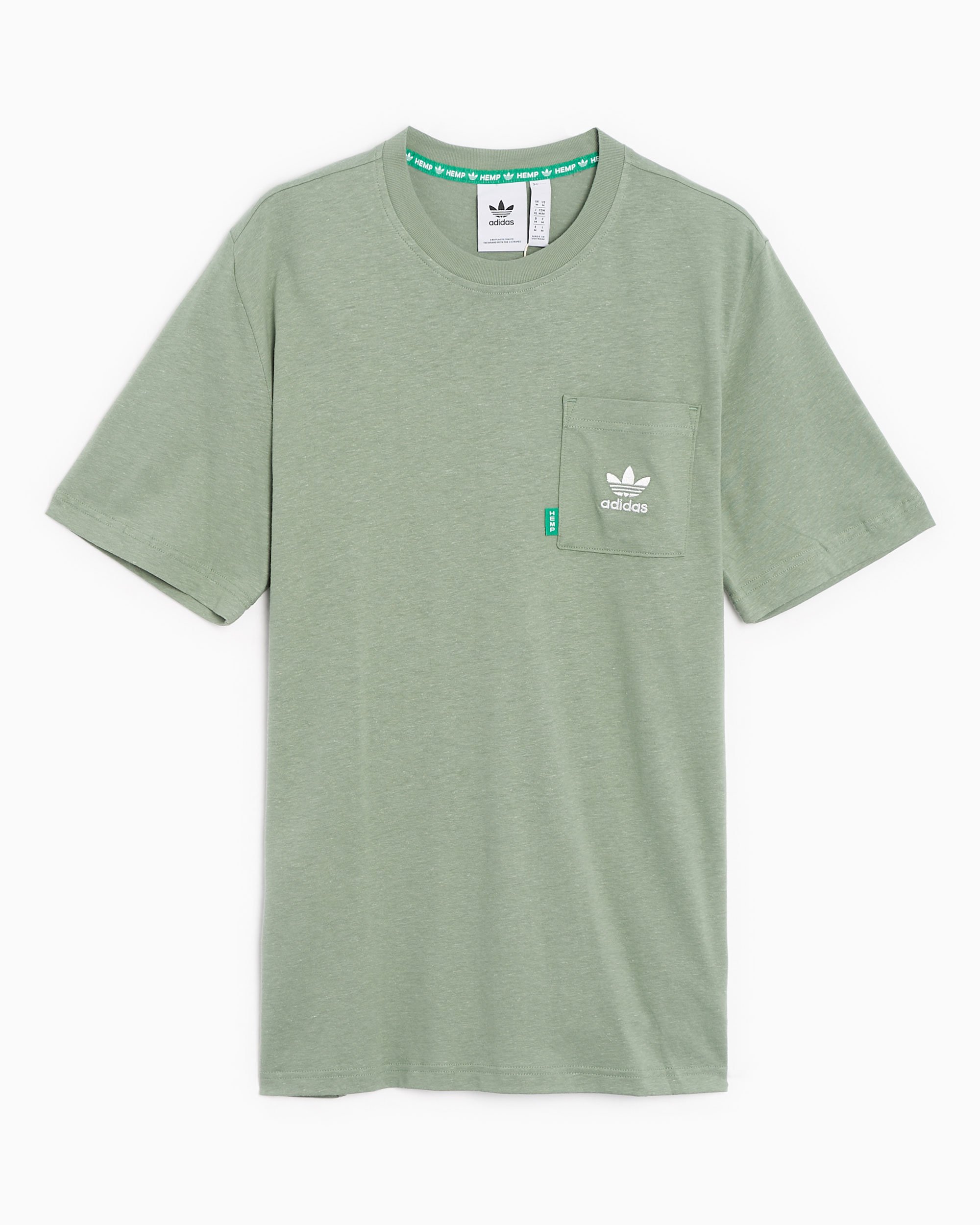 adidas Originals Essentials+ Men\'s T-Shirt Buy Green HR2955| at FOOTDISTRICT Online